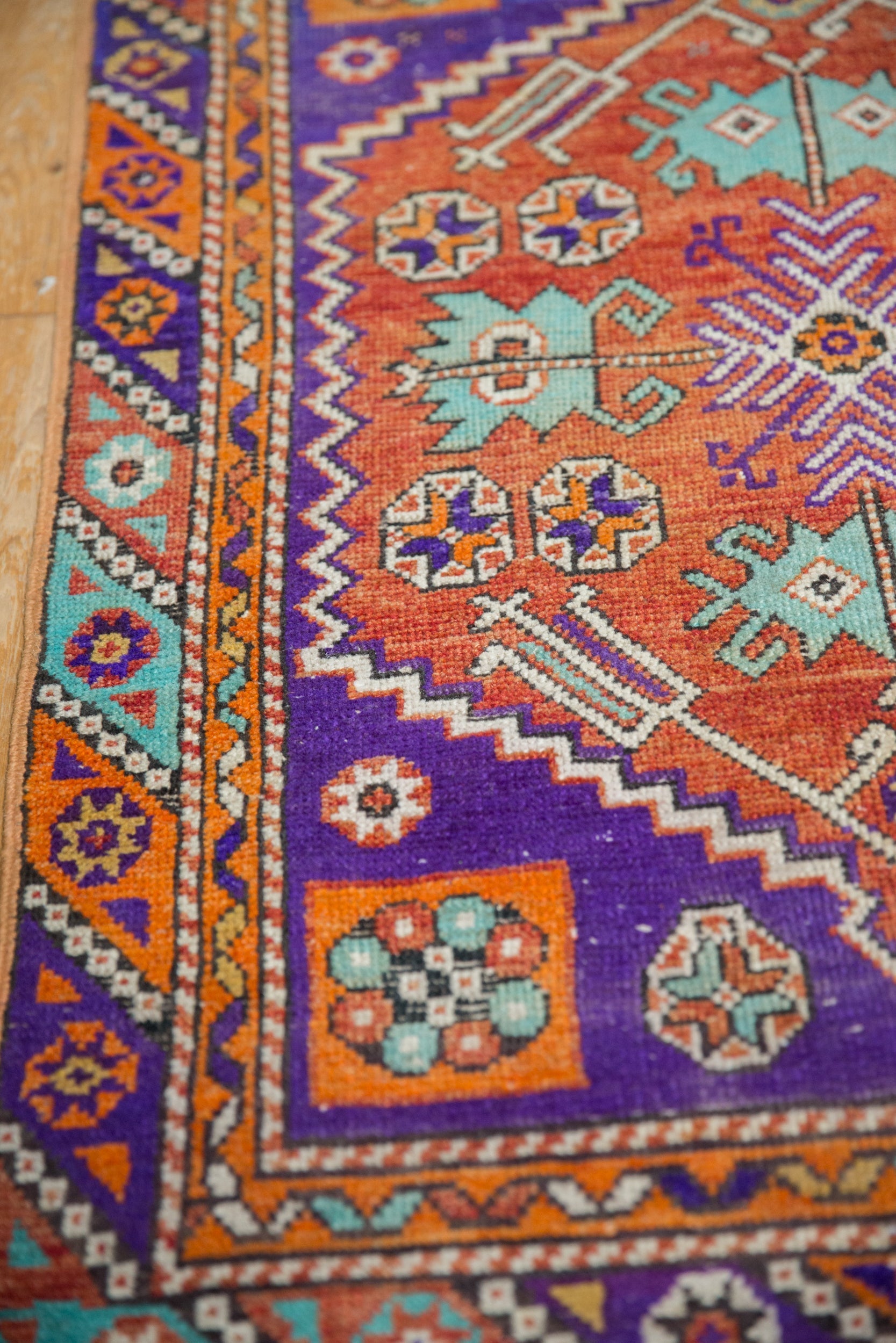 3x4 Vintage Distressed Oushak Square Rug