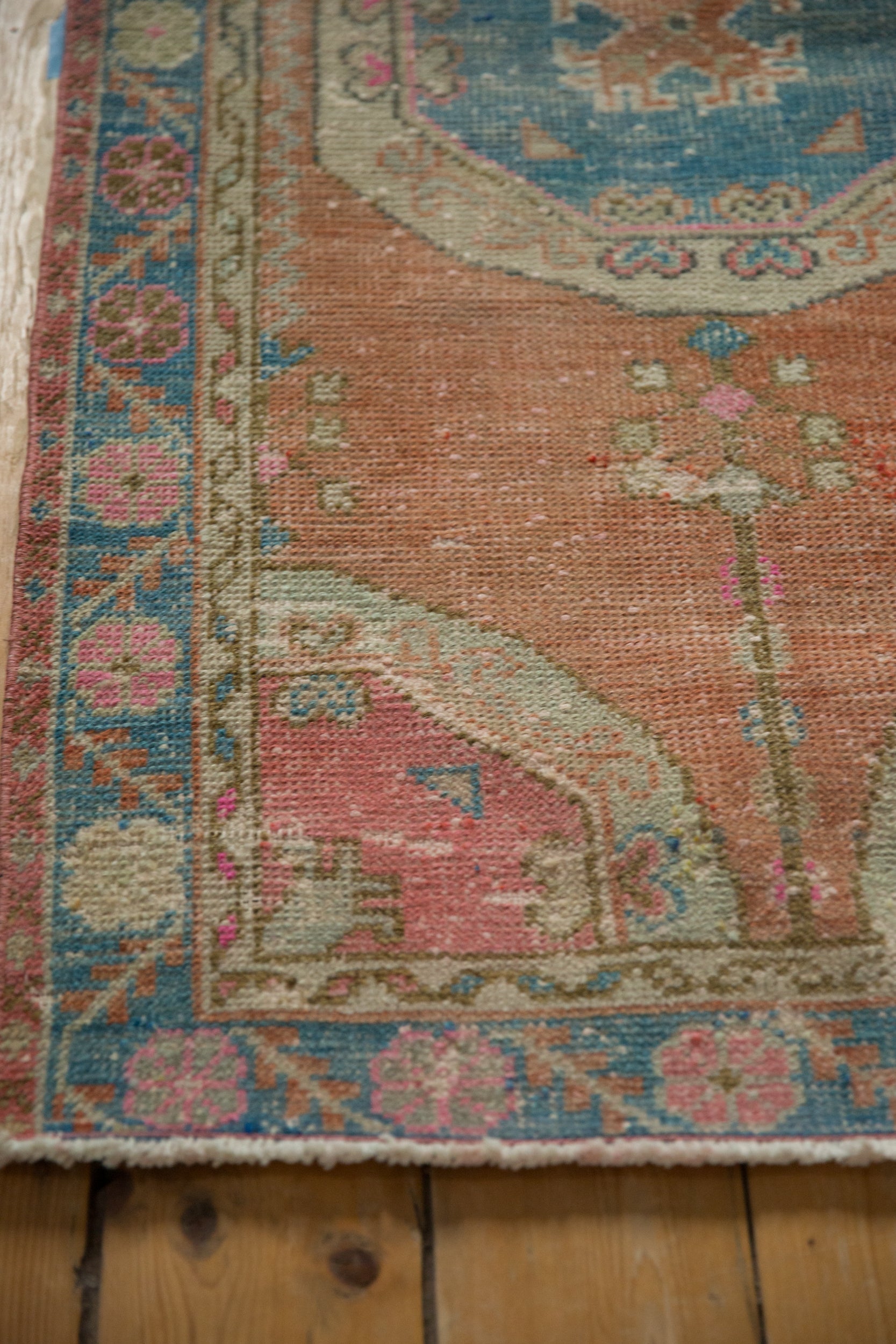 2.5x5 Vintage Distressed Oushak Rug Runner