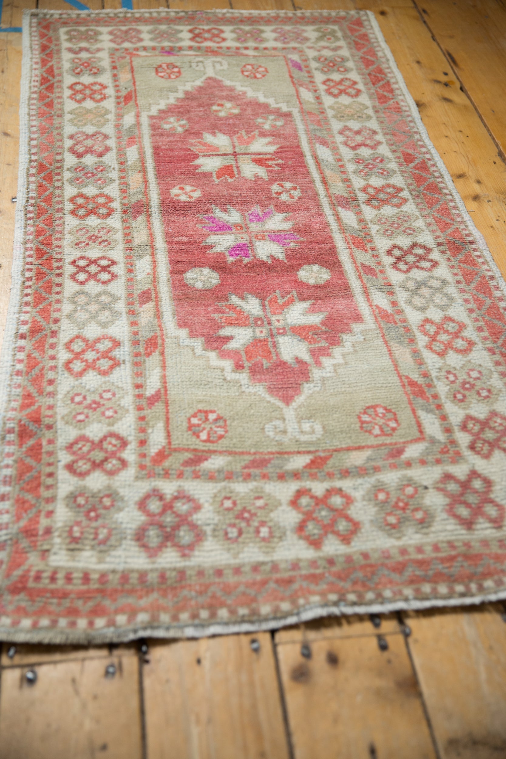2.5x5 Vintage Distressed Oushak Rug Runner by Old New House® - product image 6 for Resin Society