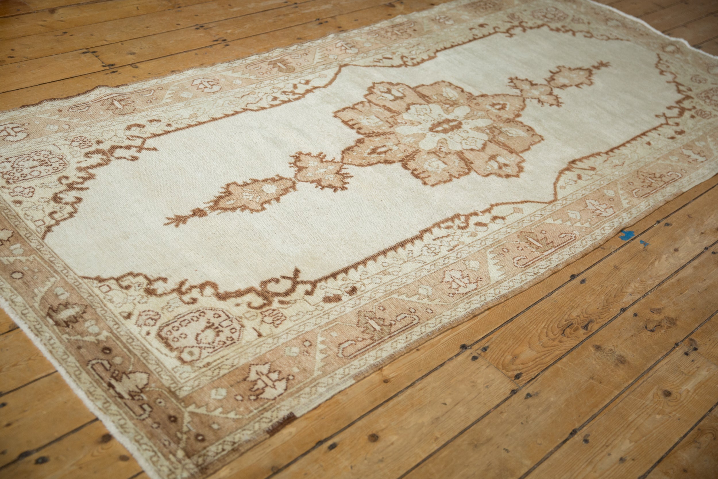 4x9 Vintage Distressed Oushak Rug Runner by Old New House® - product image 5 for Resin Society