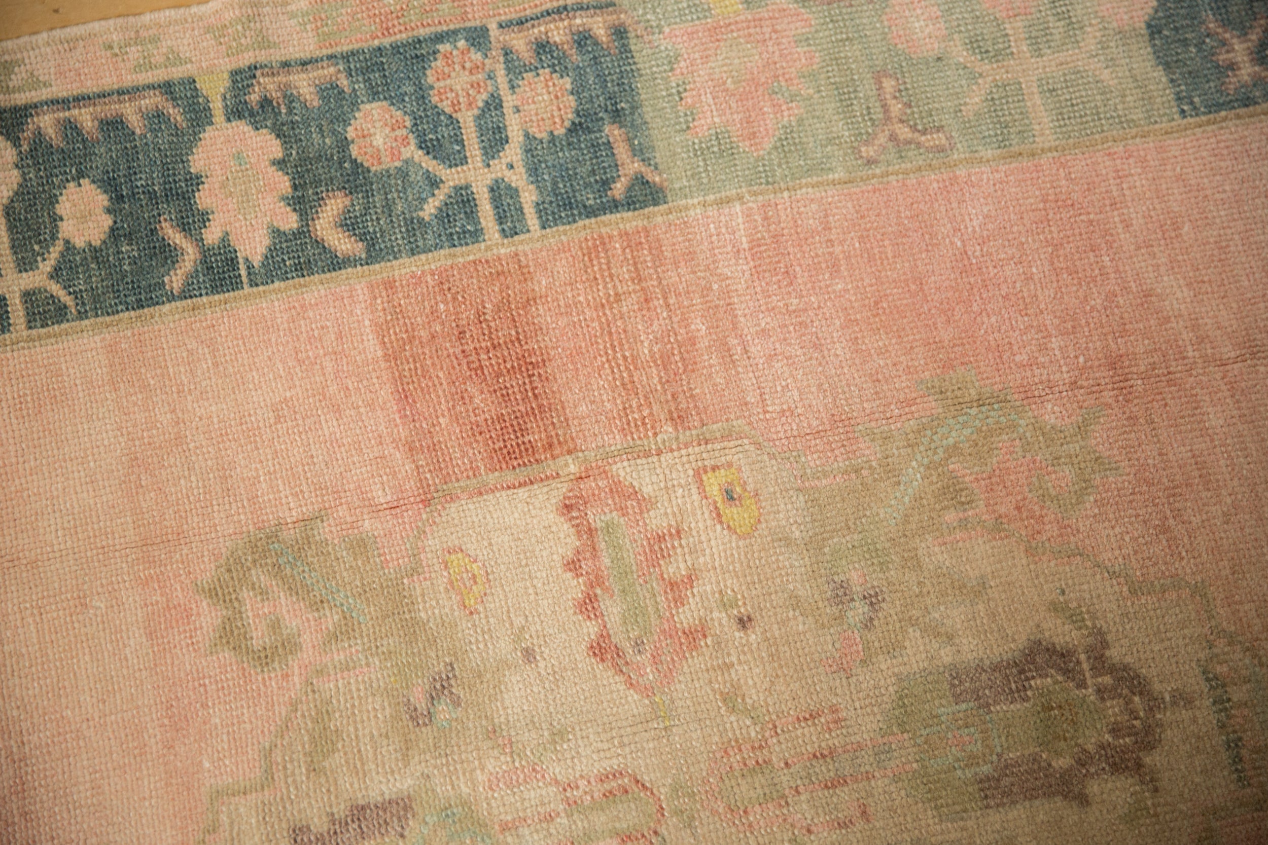 4x6.5 Vintage Distressed Oushak Rug by Old New House® - product image 7 for Resin Society
