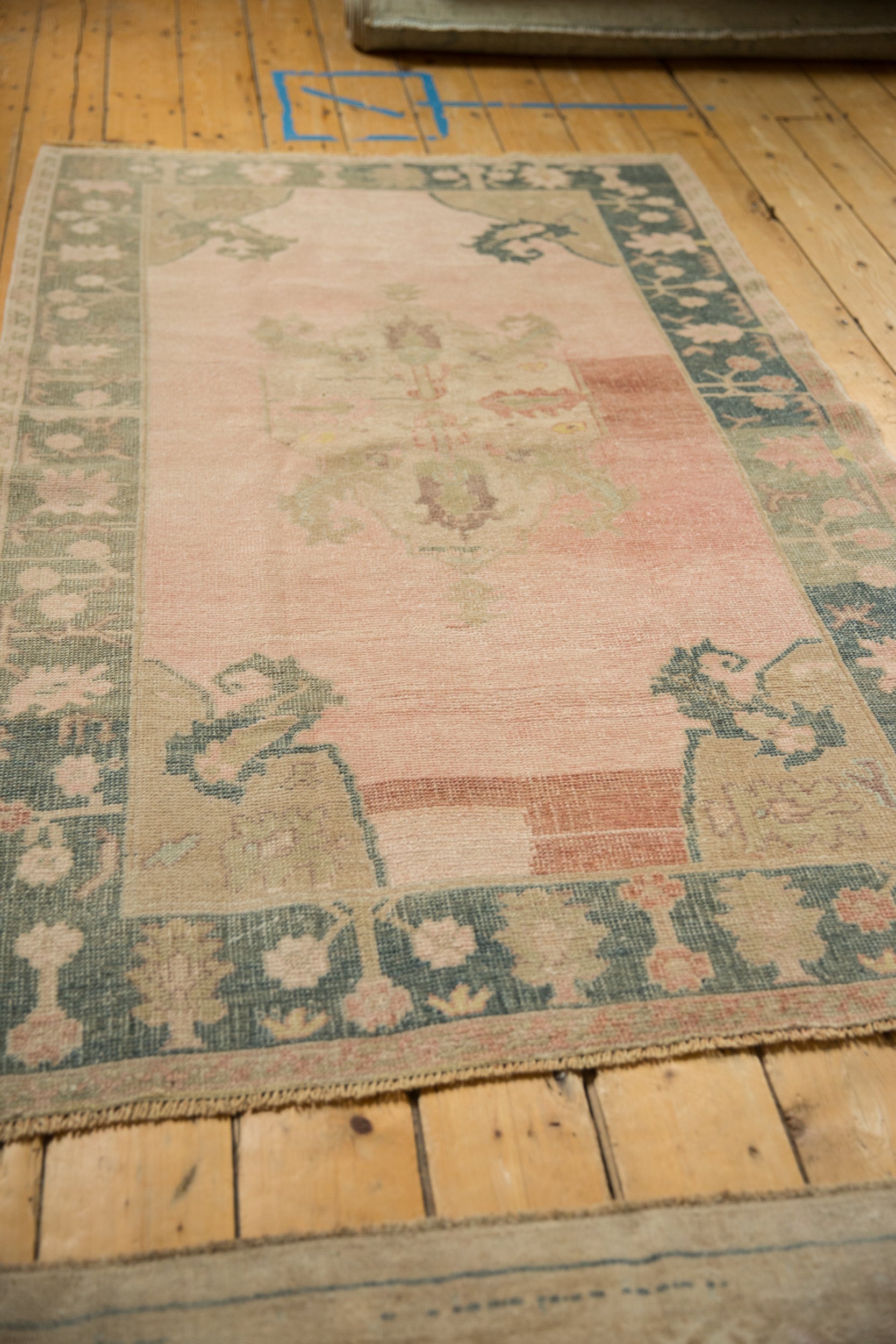 4x6.5 Vintage Distressed Oushak Rug by Old New House® - product image 8 for Resin Society