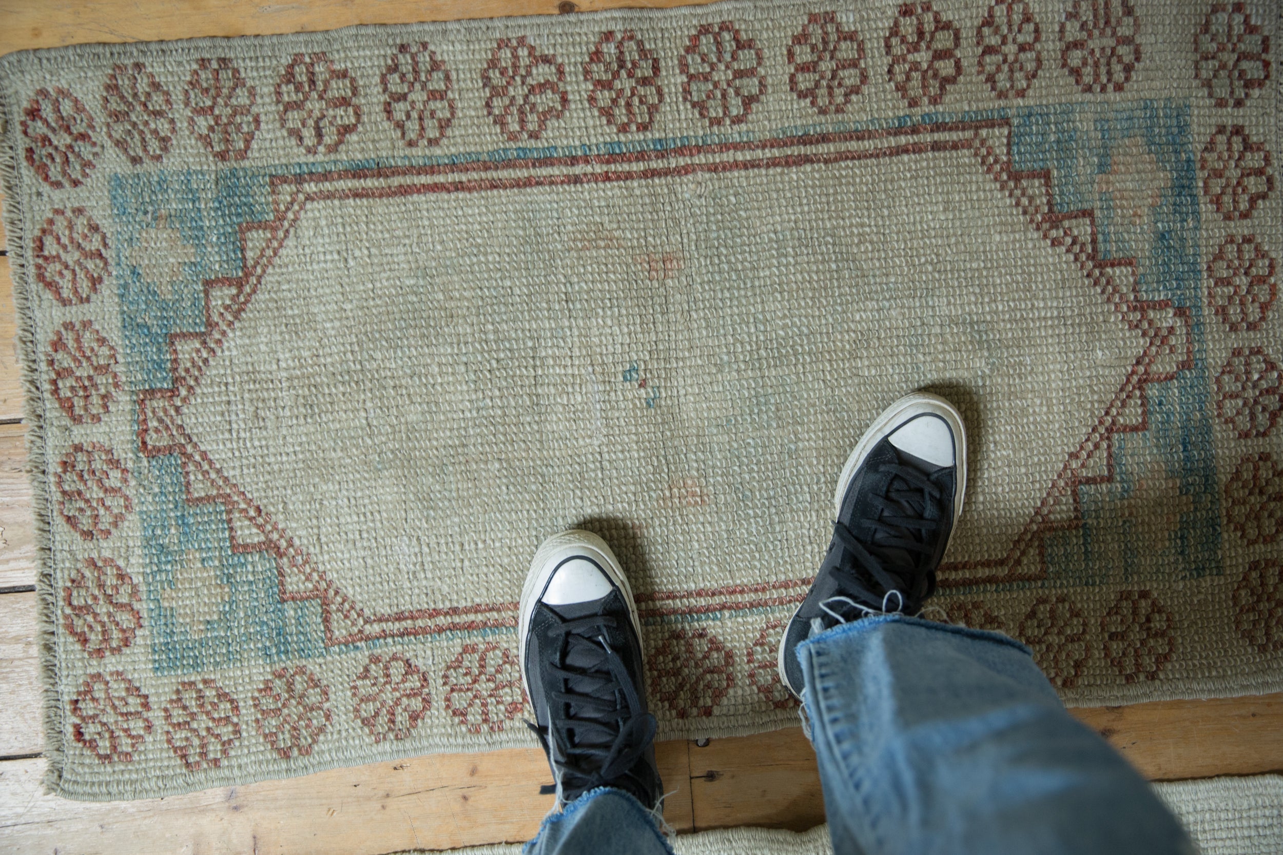 2x3.5 Distressed Oushak Rug by Old New House® - product image 4 for Resin Society