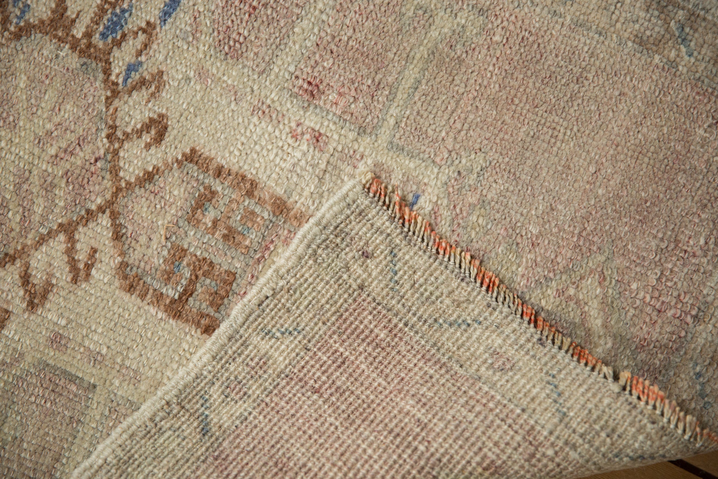1.5x3 Vintage Distressed Oushak Rug Mat