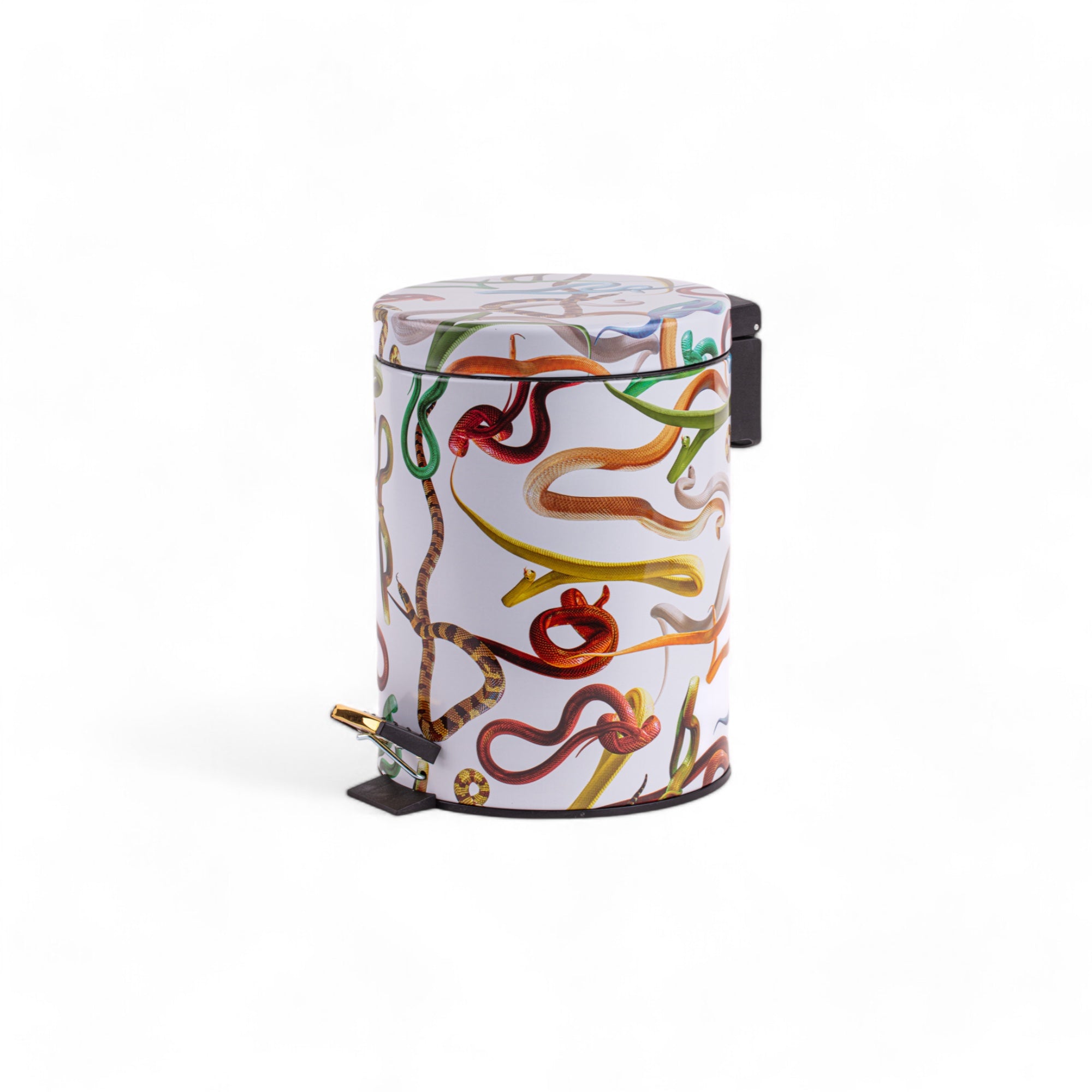 Dustbin 5L - Snakes White detail image - Resin Society