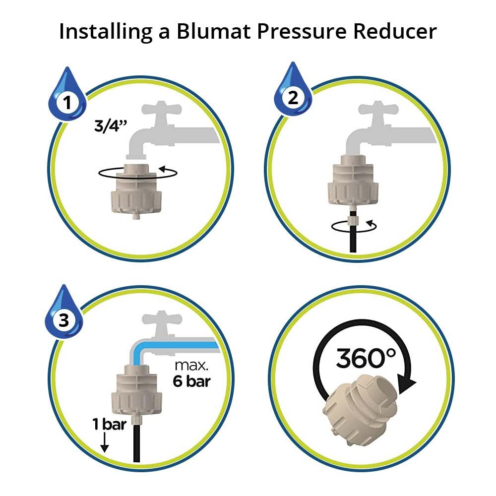 Blumat Pressure Reducer, 0.5 bar (7.3 psi) by Sustainable Village - product image 5 for Resin Society