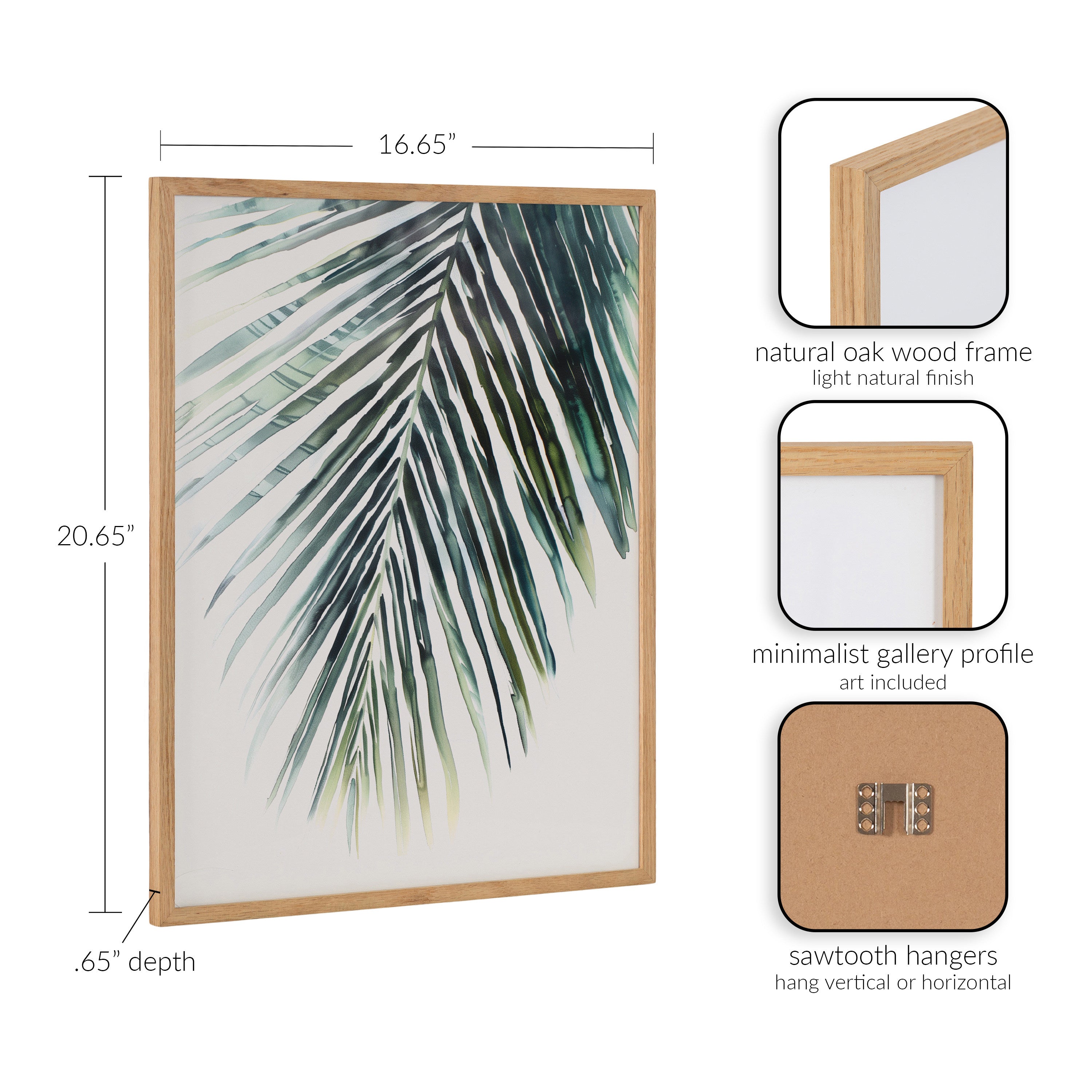 Gallery Tropical Modern Botanical Palm Print by kateandlaurel - product image 2 for Resin Society