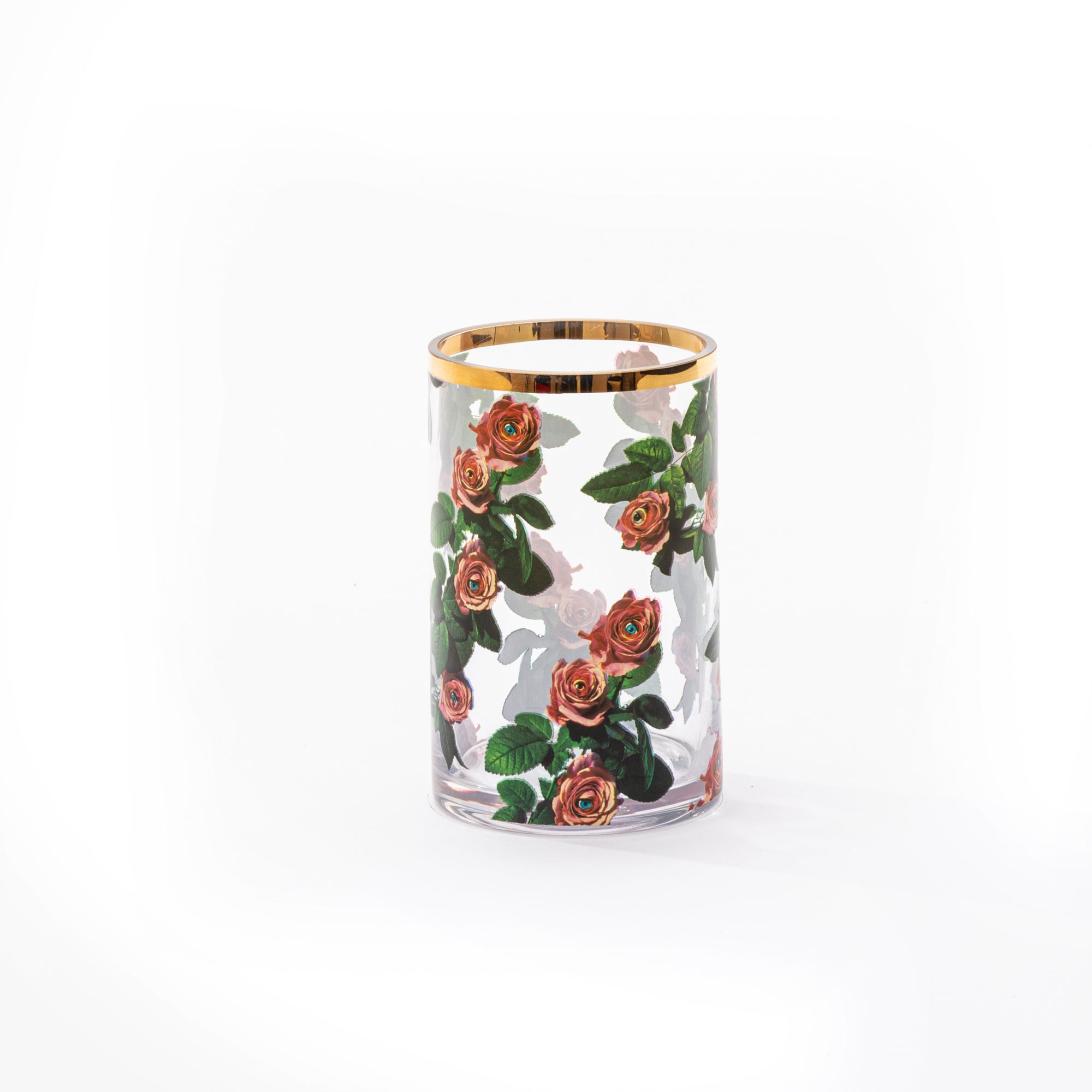 Glass Vase Roses Cylindrical small by DEKOR - Resin Society