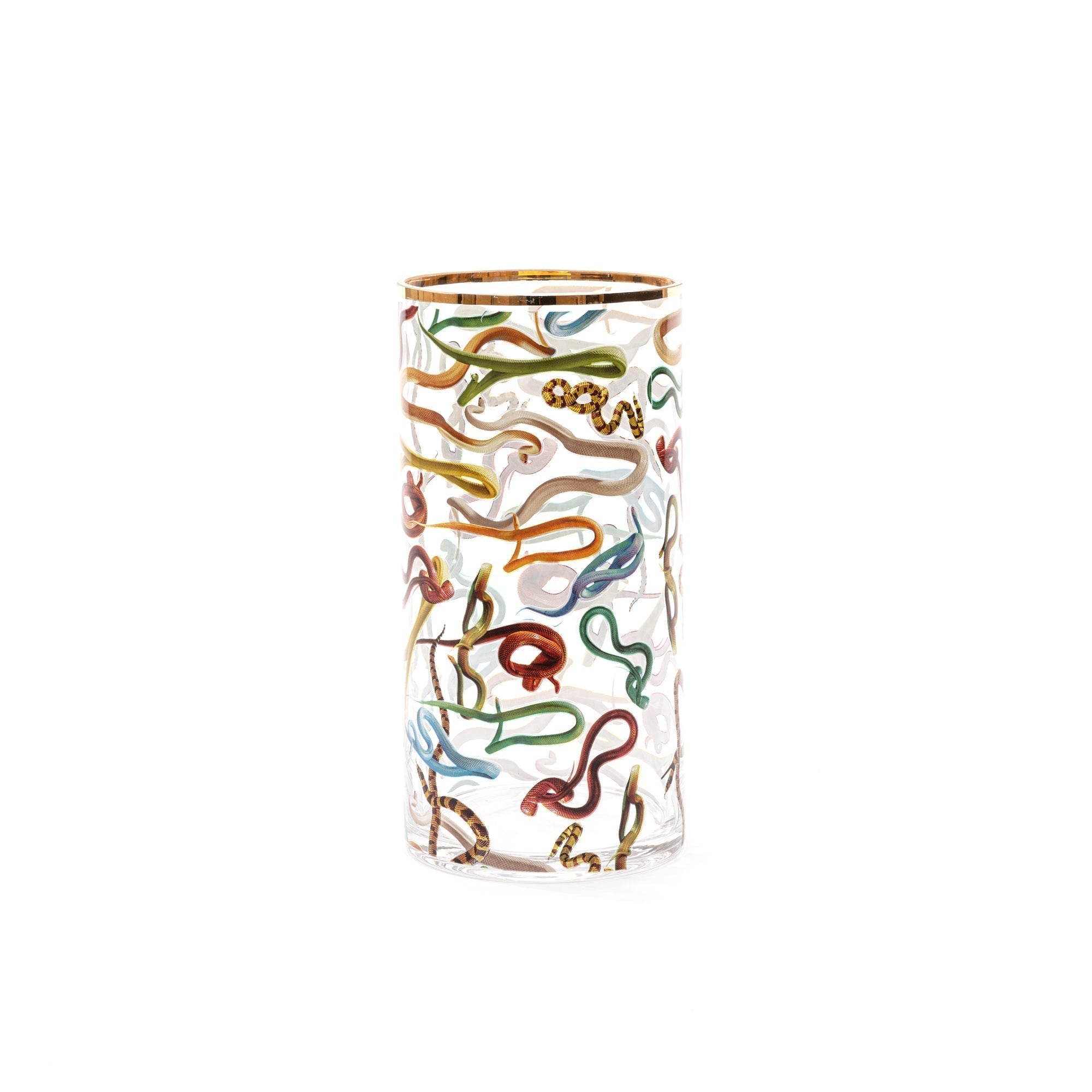 Glass Vase Snakes Cylindrical medium detail image - Resin Society