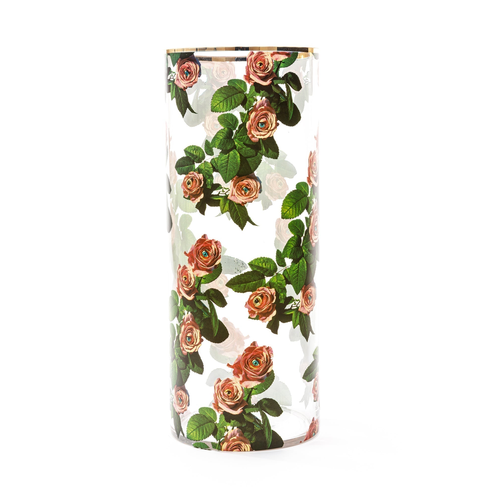 Glass Vase Roses Cylindrical Big by DEKOR - Resin Society