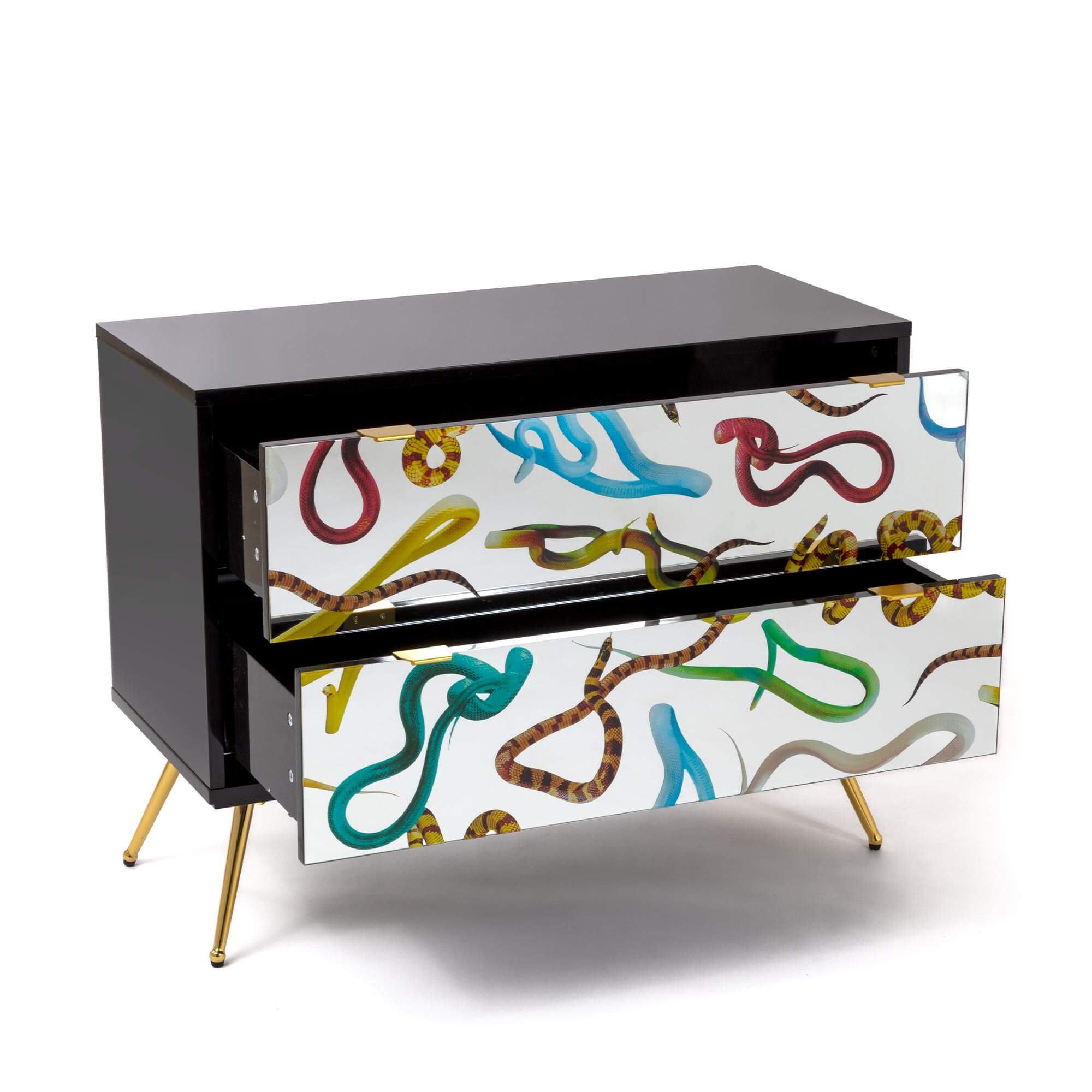 Chest of Two Drawers Snakes detail image - Resin Society