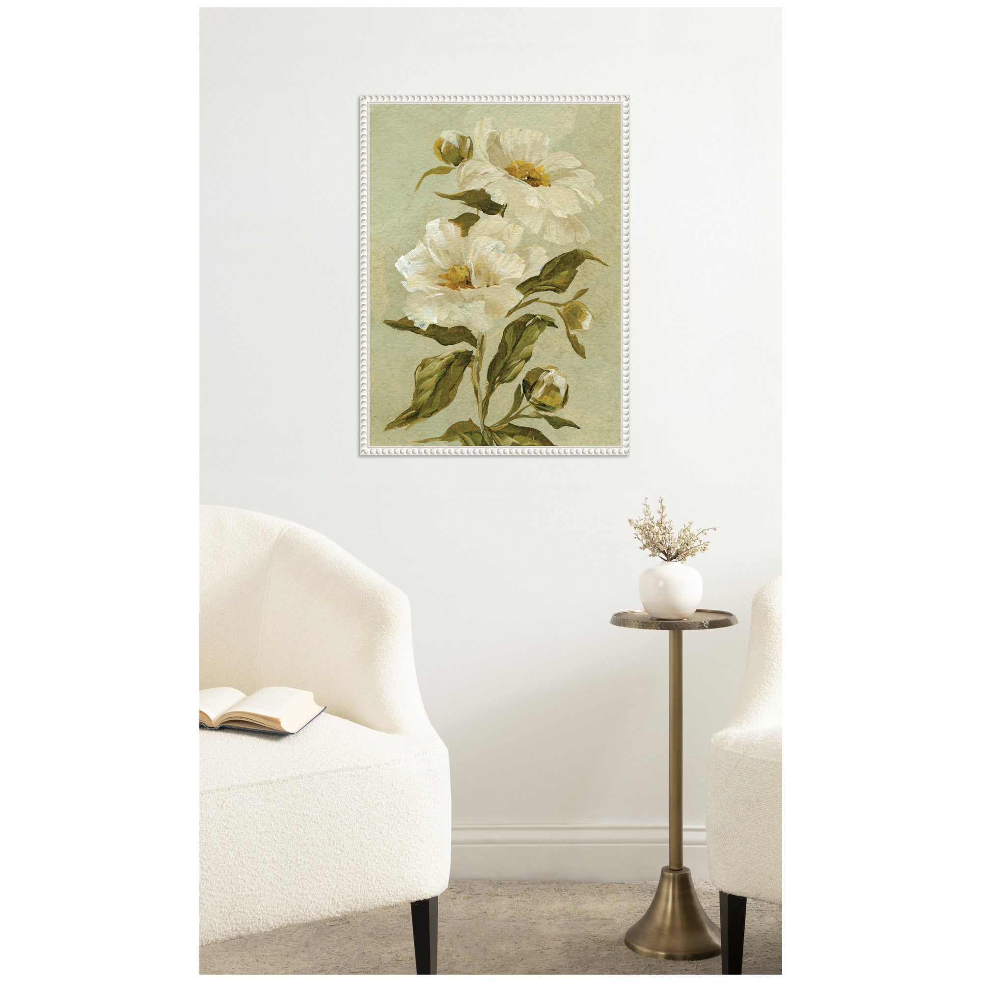 Floral No 9 by Annie Quigley Framed Canvas Wall Art Print