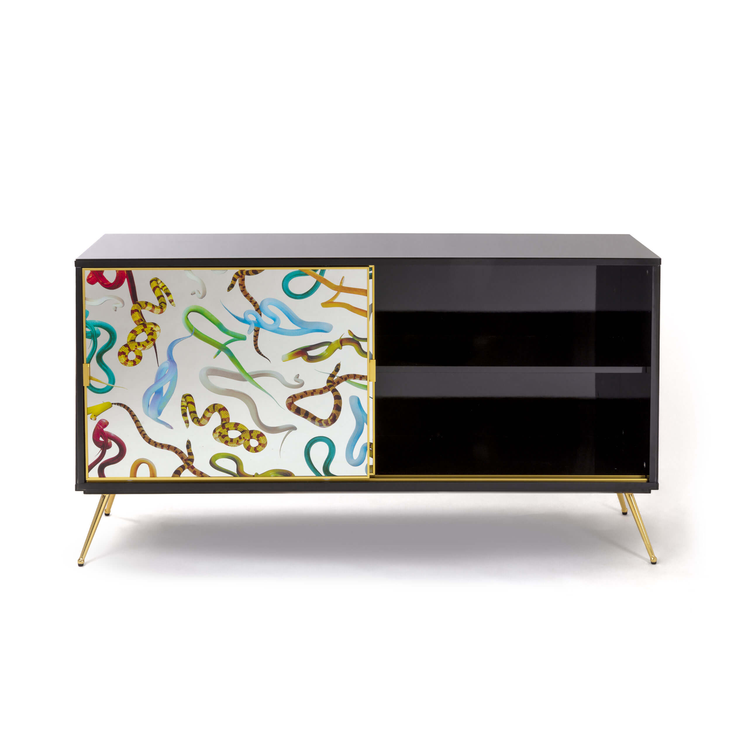 Cabinet Sliding Door Snakes detail image - Resin Society
