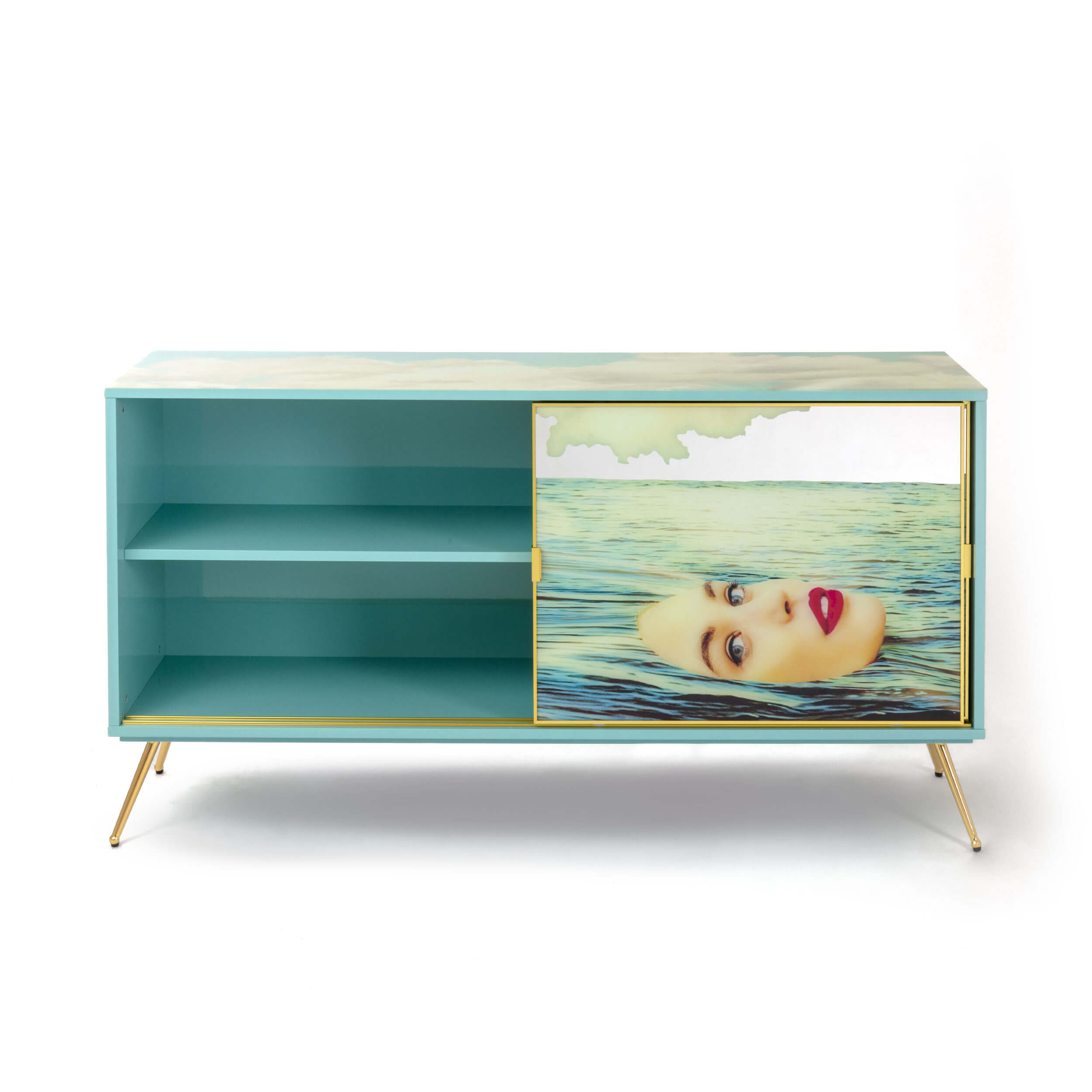 Cabinet Sliding Door Sea Girl detail image - Resin Society