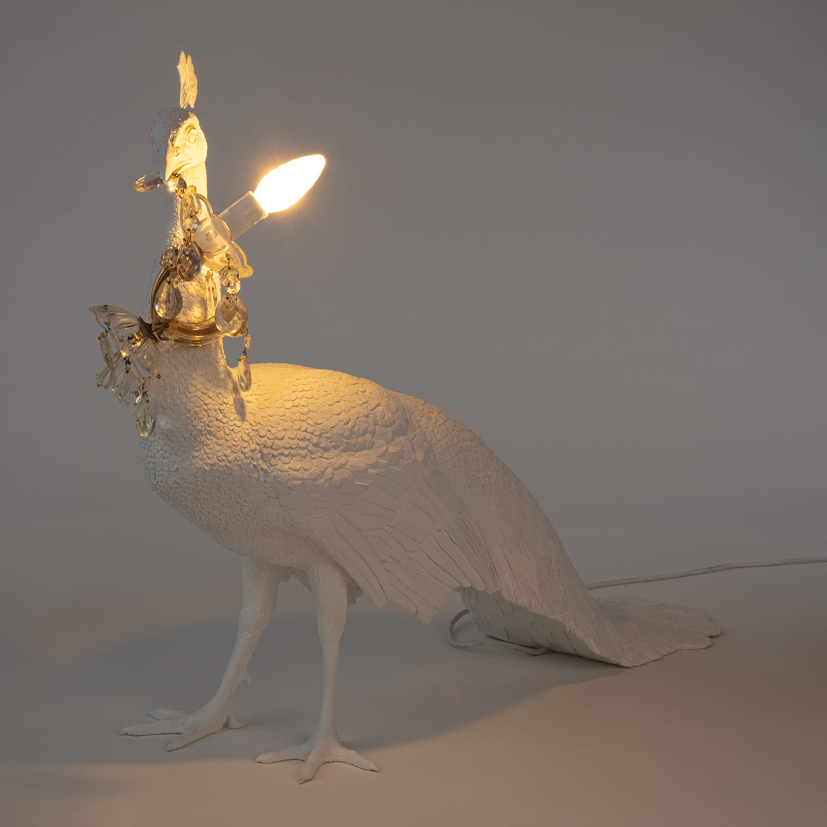 Peacock Led Lamp by DEKOR - product image 5 for Resin Society