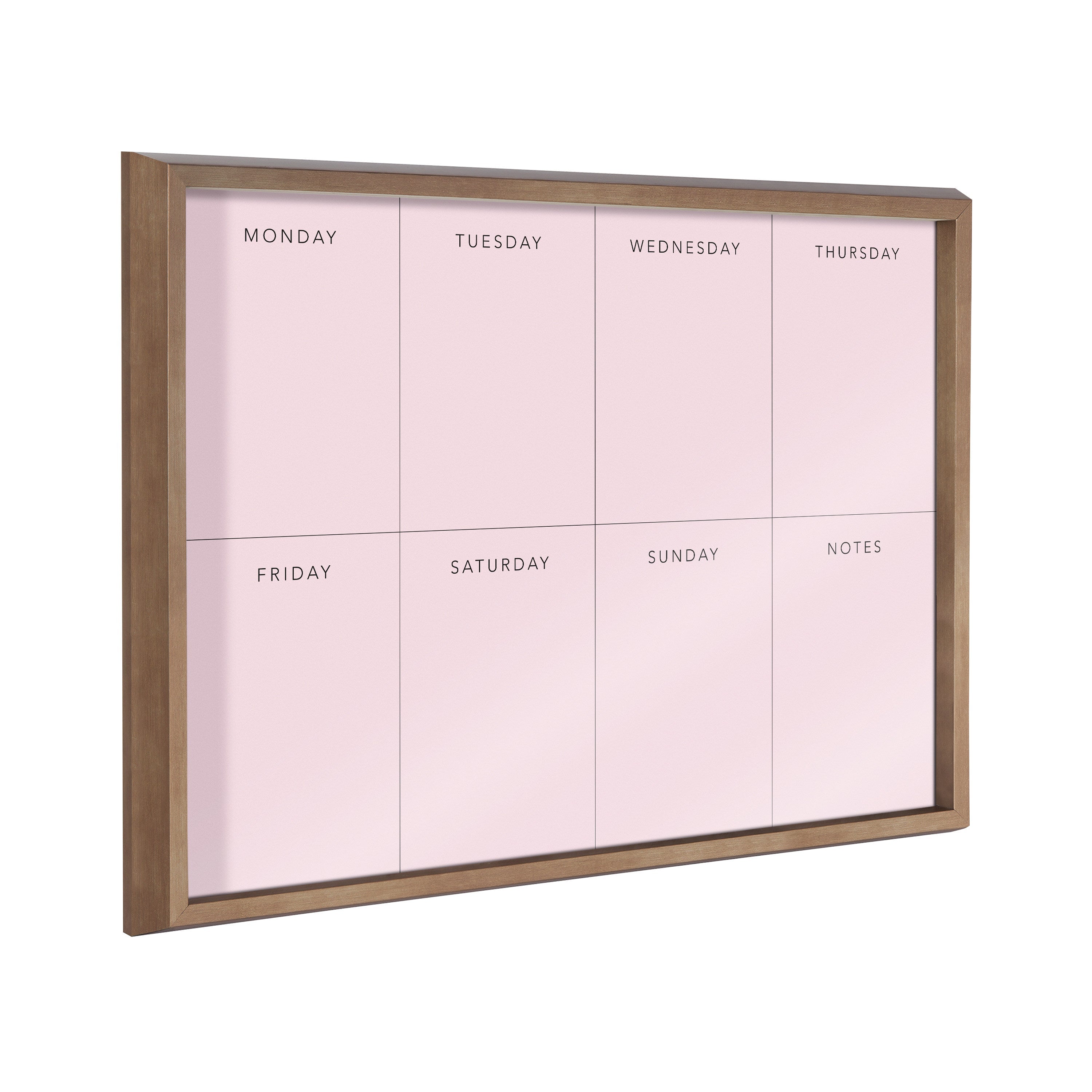 Blake This Week Pink Framed Printed Glass by The Creative Bunch Studio by kateandlaurel - main product image for Resin Society