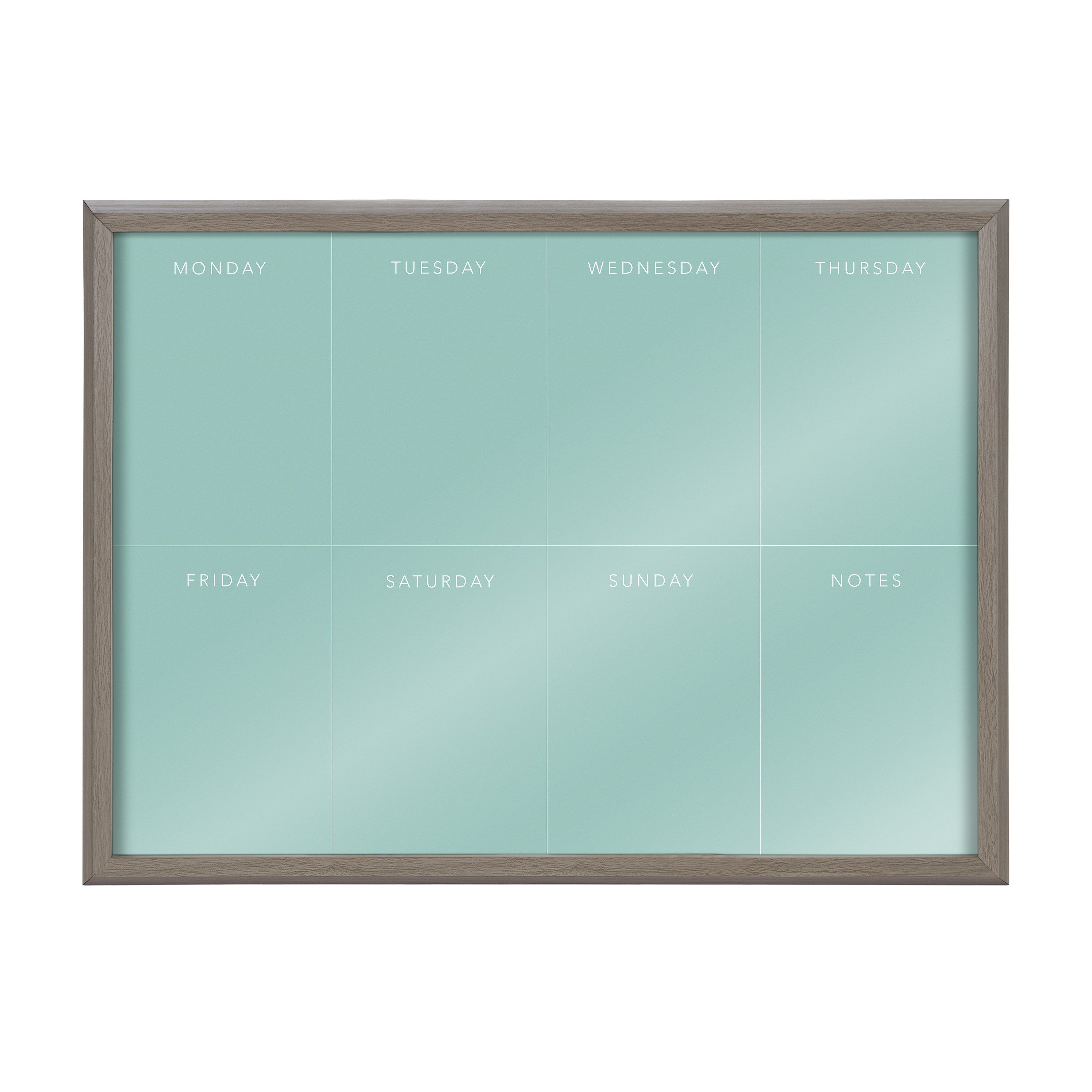 Blake This Week Teal Framed Printed Glass by The Creative Bunch Studio by kateandlaurel - product image 2 for Resin Society