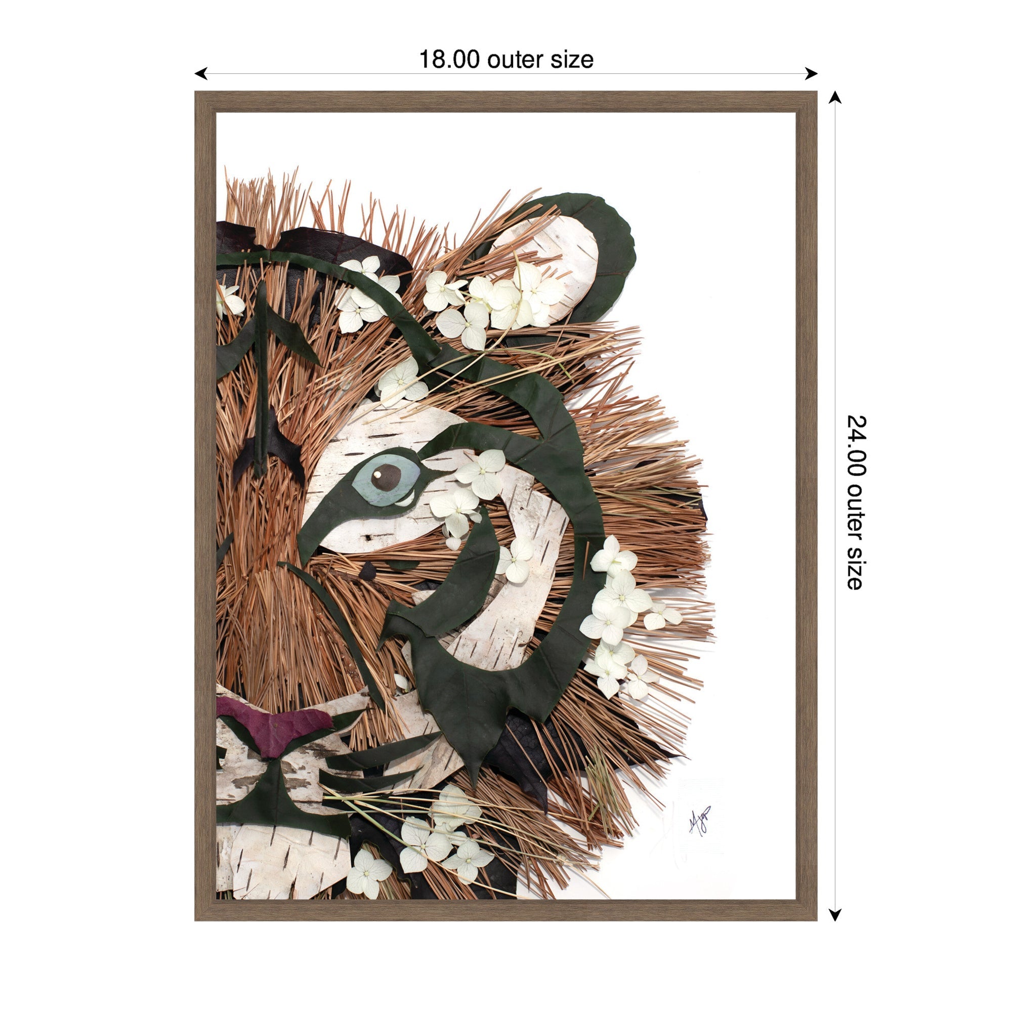 Tiger by Madeline Jeppesen Framed Canvas Wall Art Print