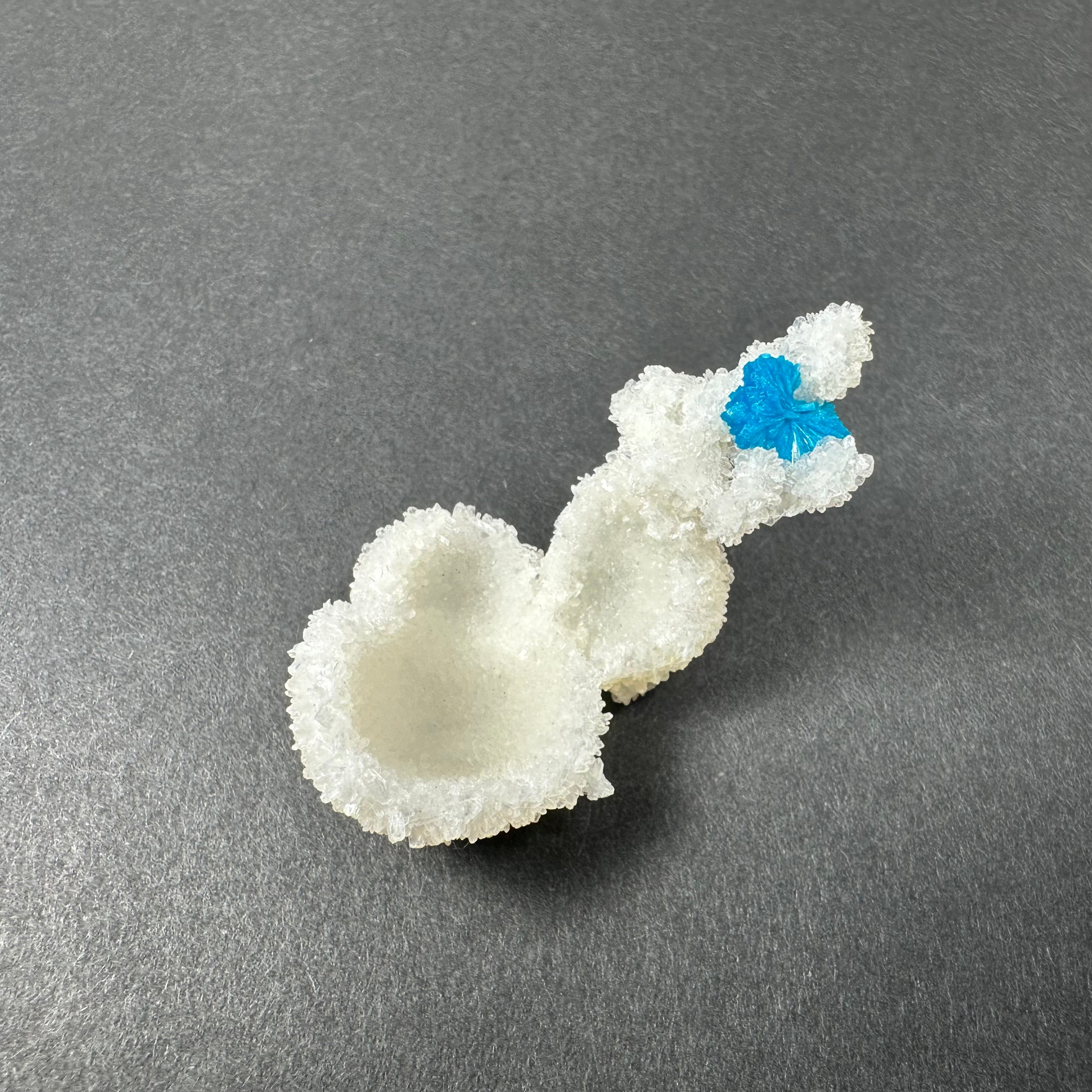 Cavansite Ball 'Floaters' on Stilbite MD by Rare Earth Gallery