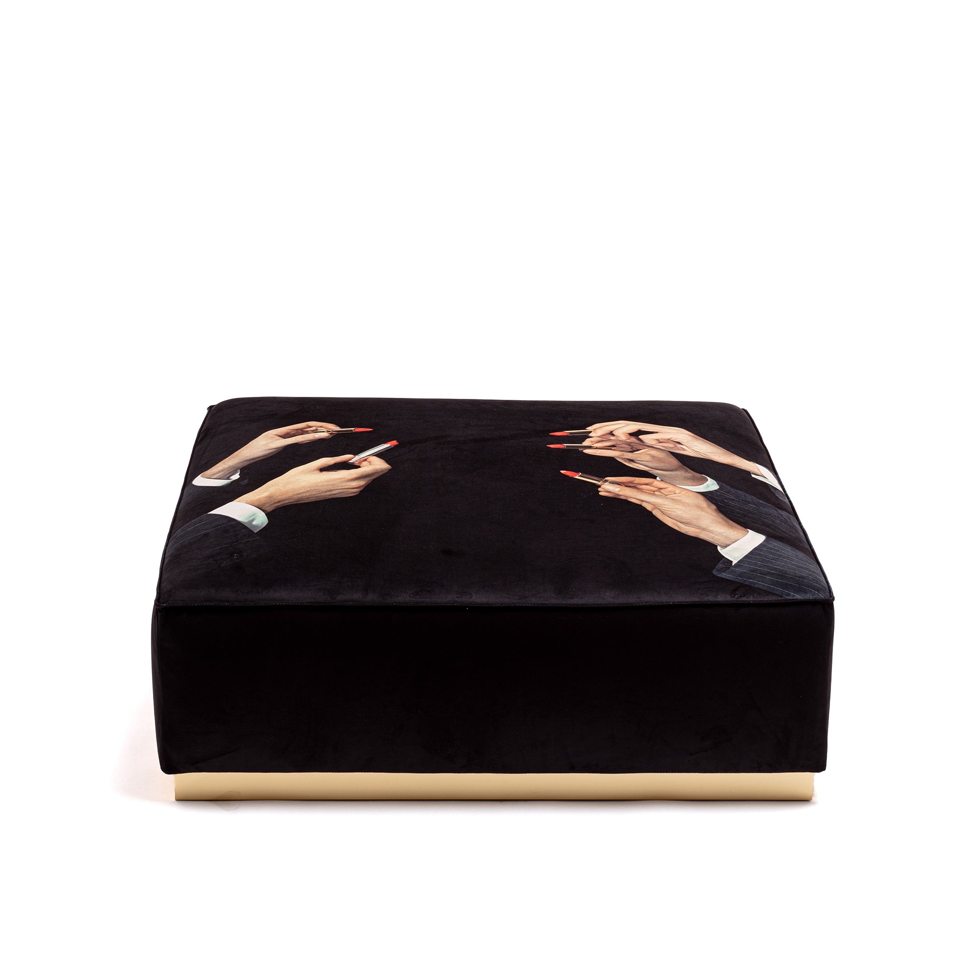 Modular Pouf Lipstick Black detail image - Resin Society