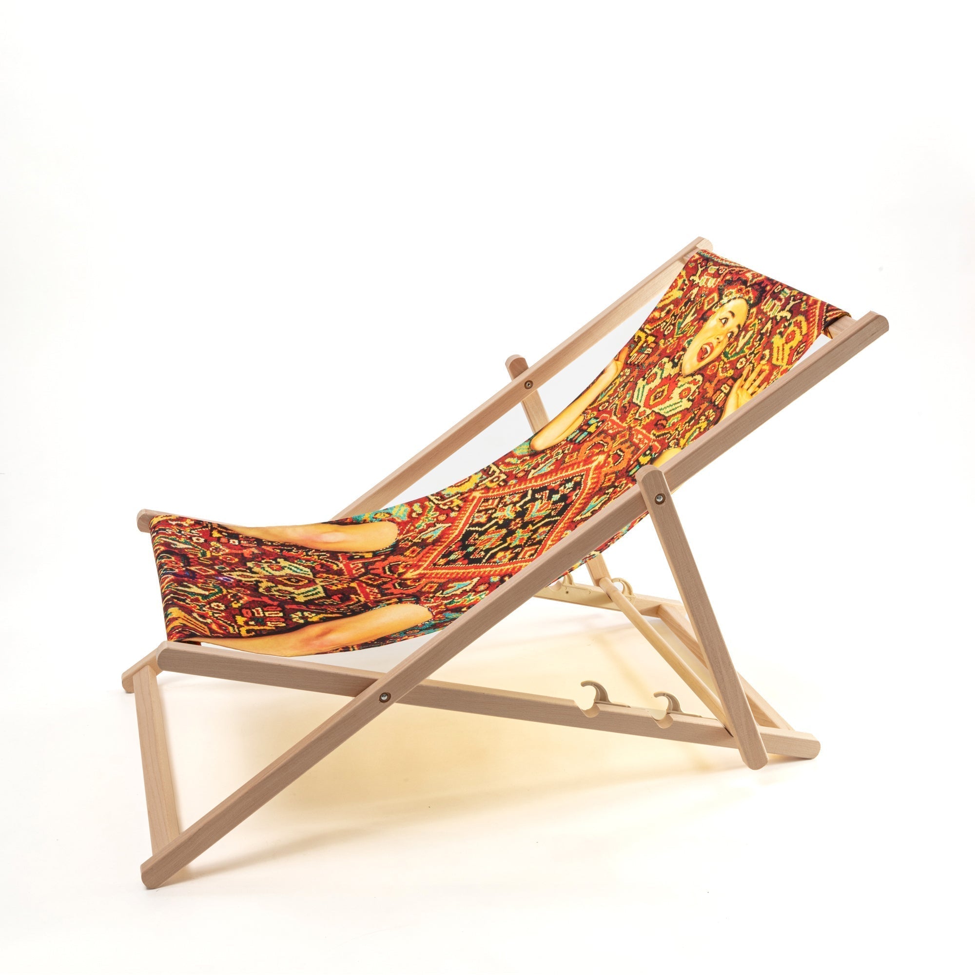 Deck Chair Lady On Carpet detail image - Resin Society