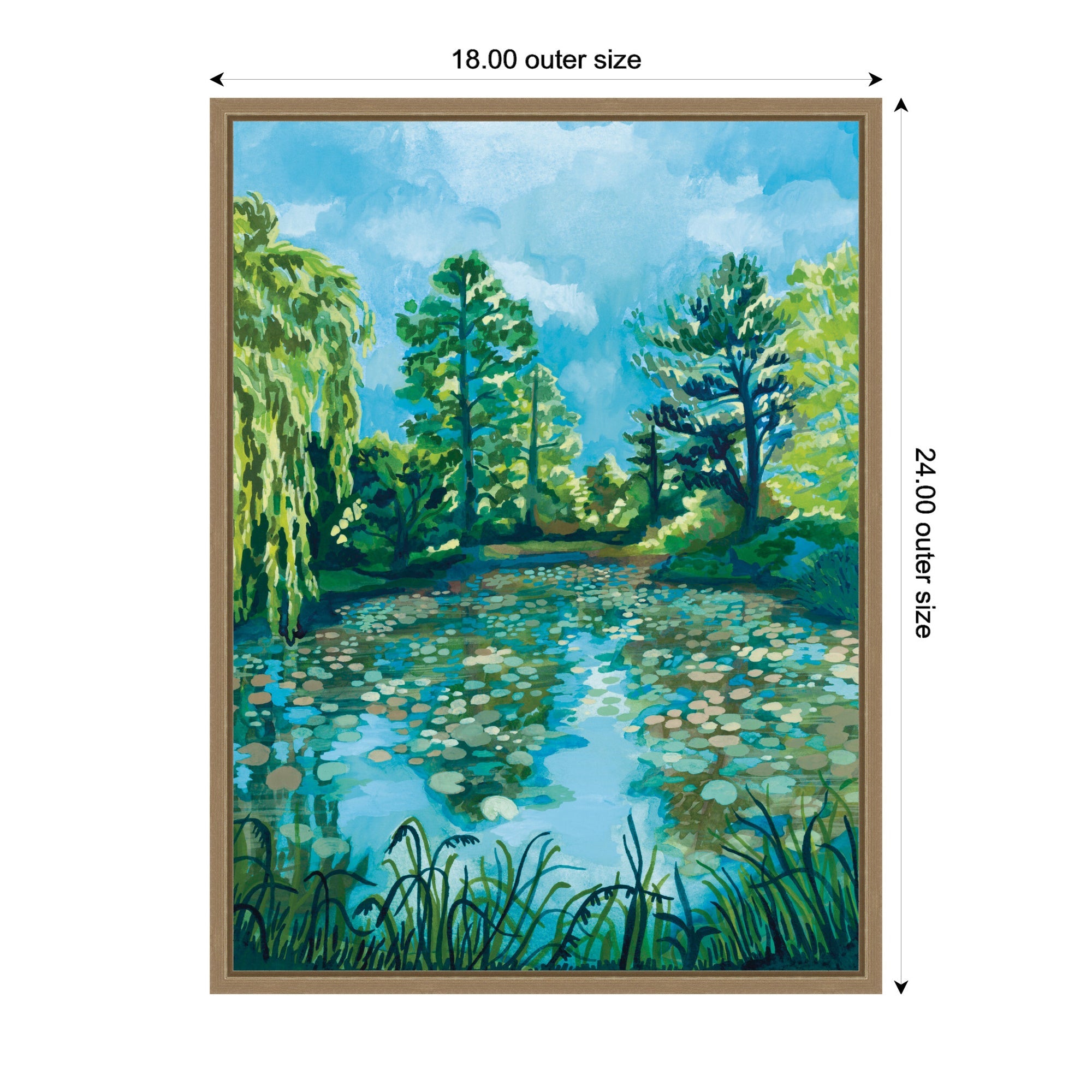 Botanical Garden by Lucia Gianello Framed Canvas Wall Art Print