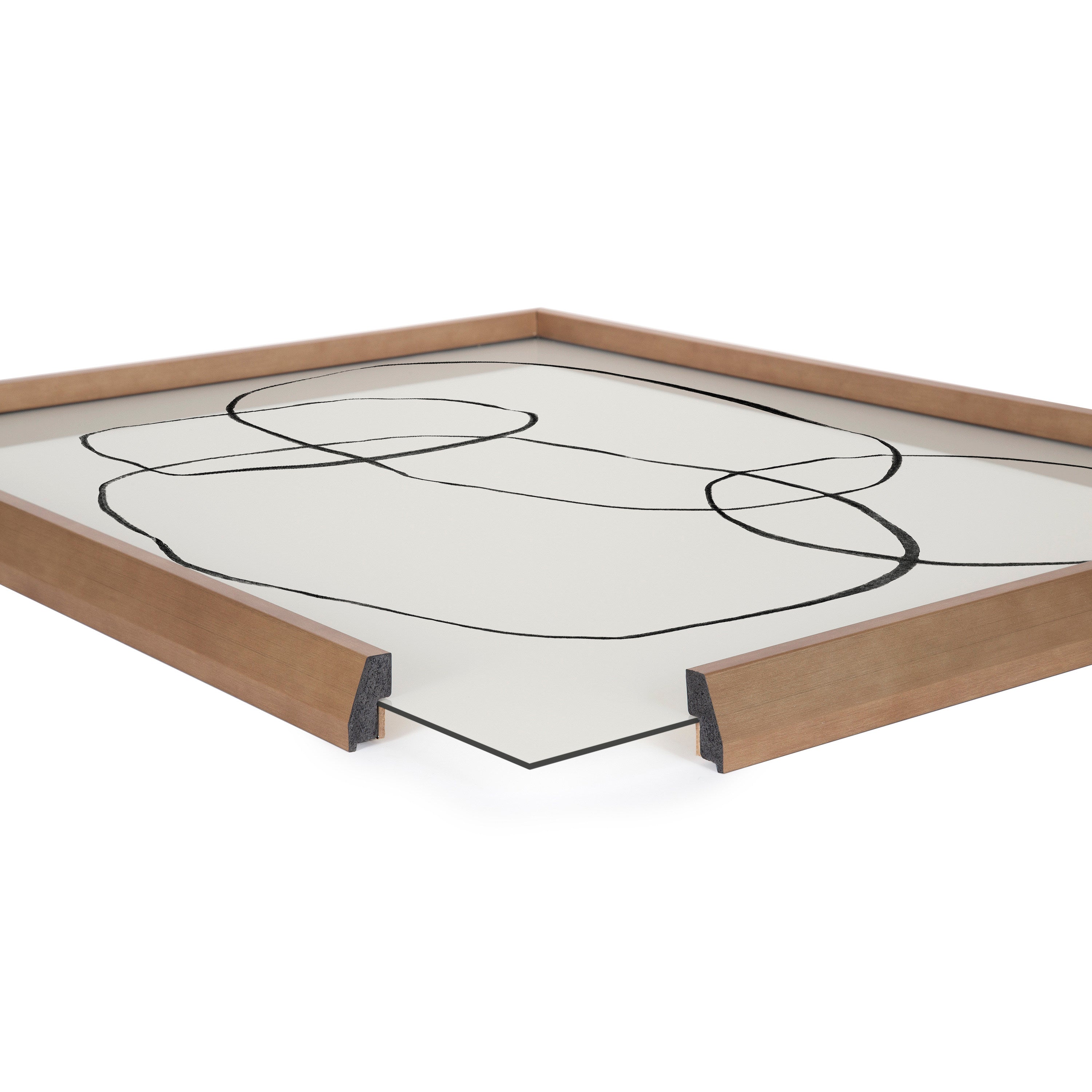Blake 871 Modern Circles Framed Printed Glass by Teju Reval of by kateandlaurel - product image 11 for Resin Society