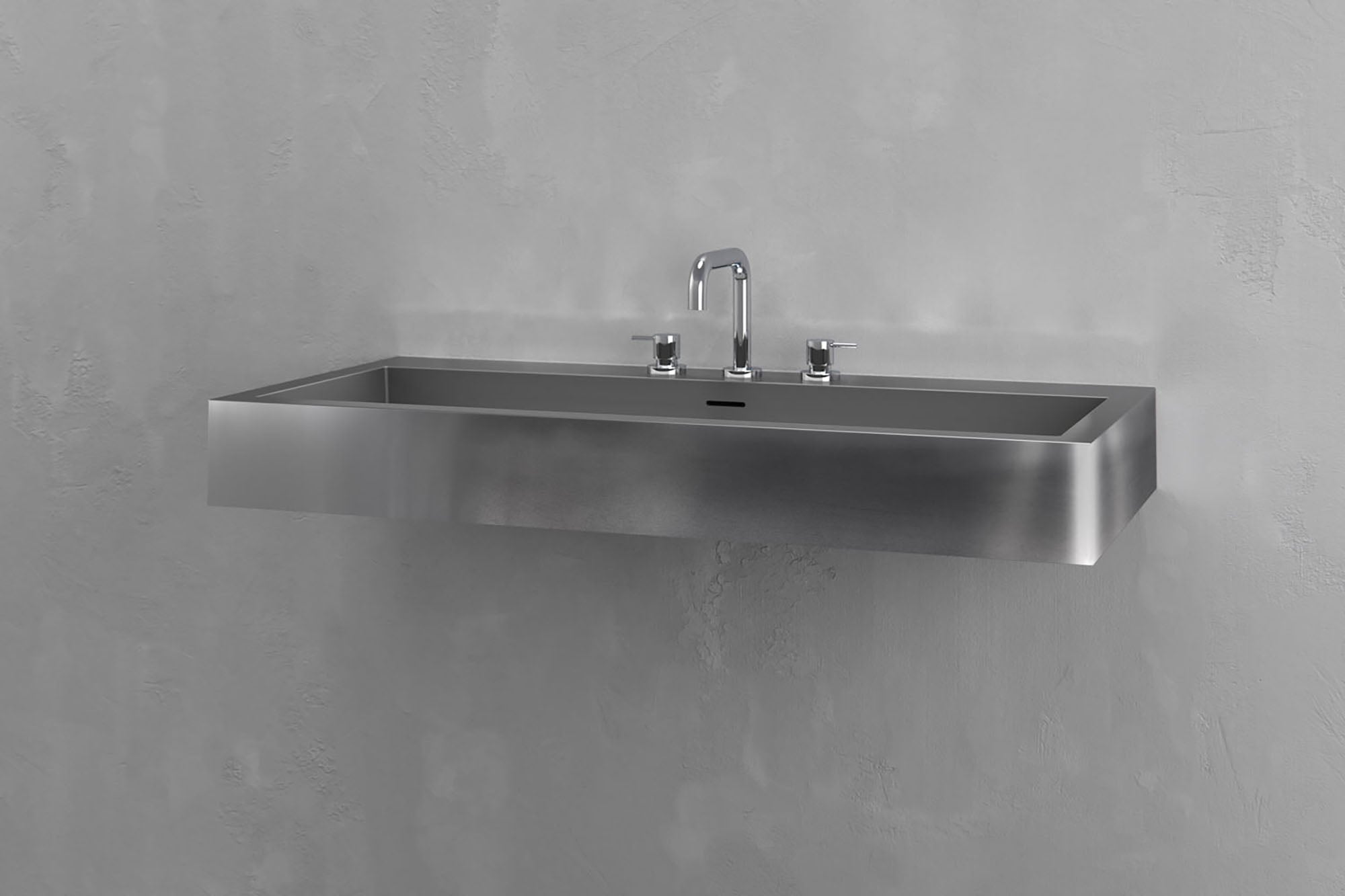 Wall Mounted Rectangular Bathroom Sink by VAST Studio - main product image for Resin Society