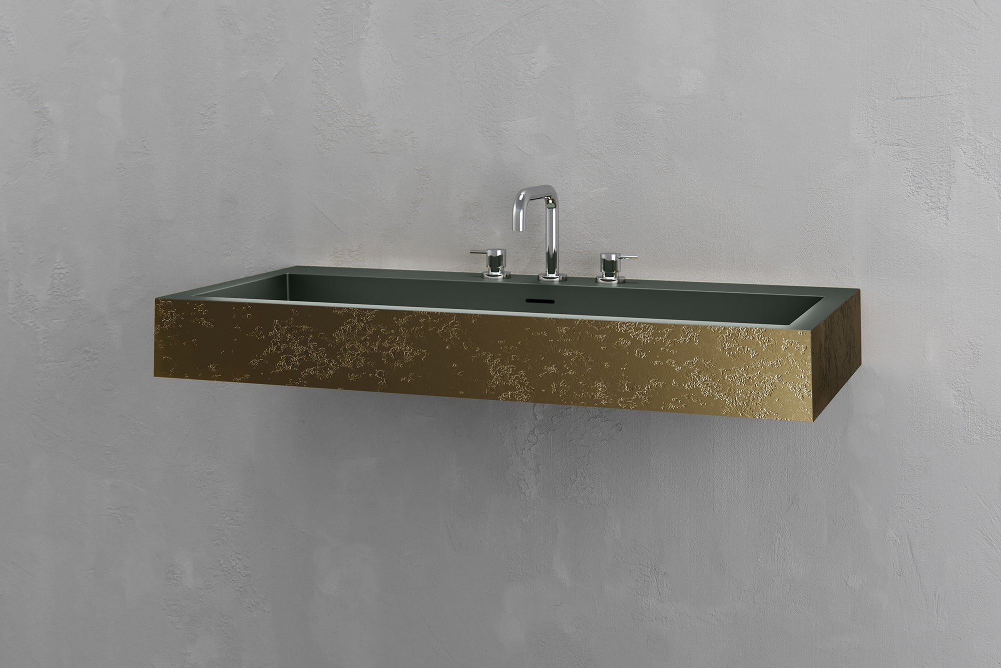 Wall Mounted Rectangular Bathroom Sink by VAST Studio - product image 5 for Resin Society