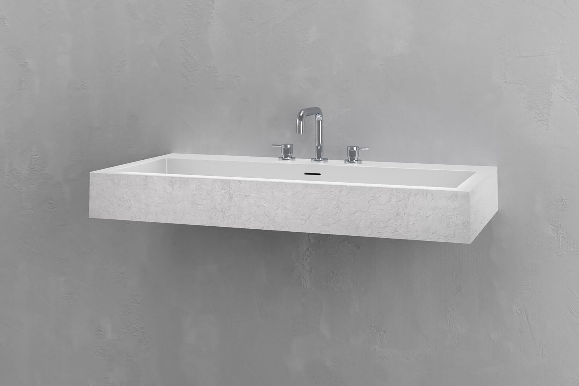 Wall Mounted Rectangular Bathroom Sink by VAST Studio - product image 10 for Resin Society