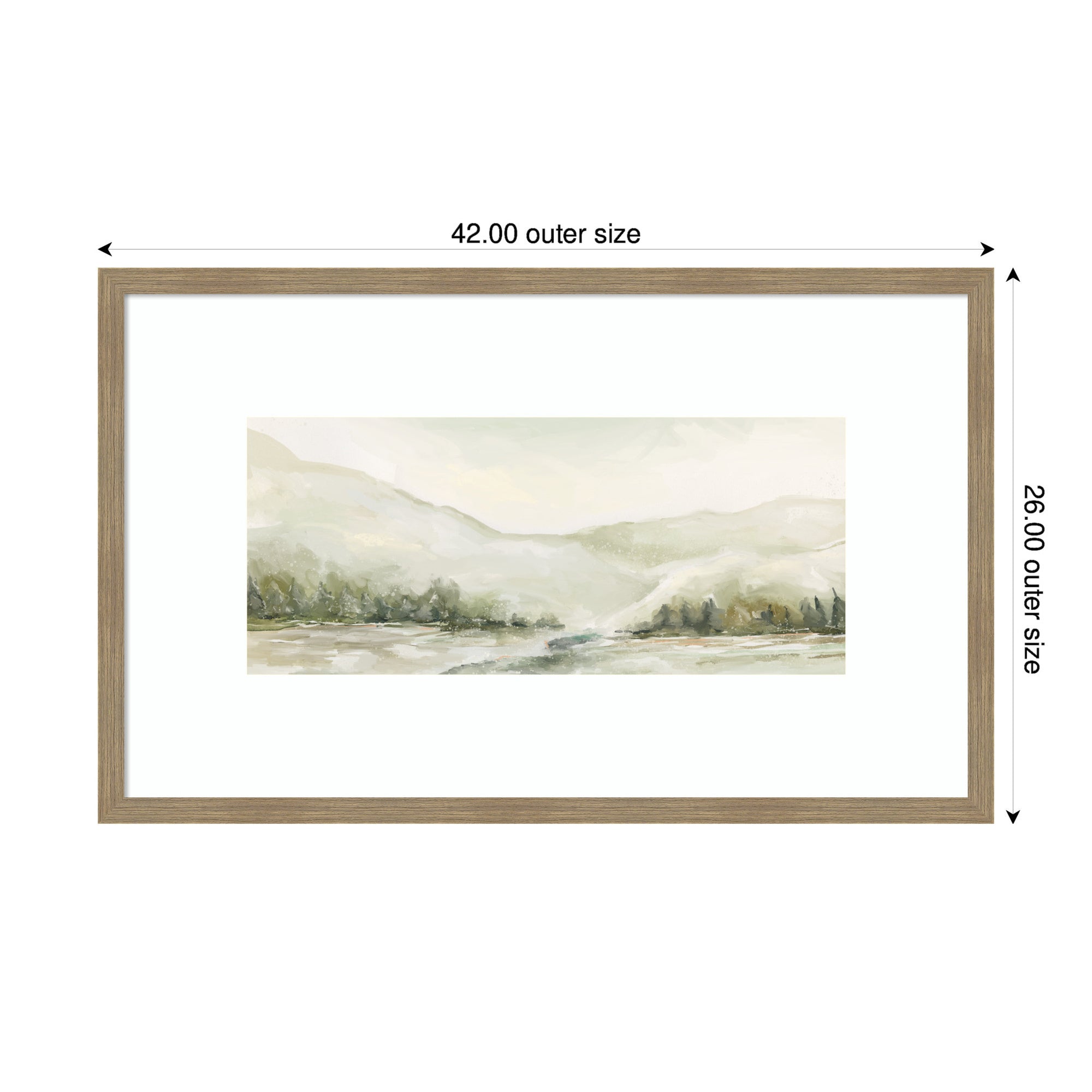 AQ Winter Landscape No.
6 by Annie Quigley Framed Wall Art Print