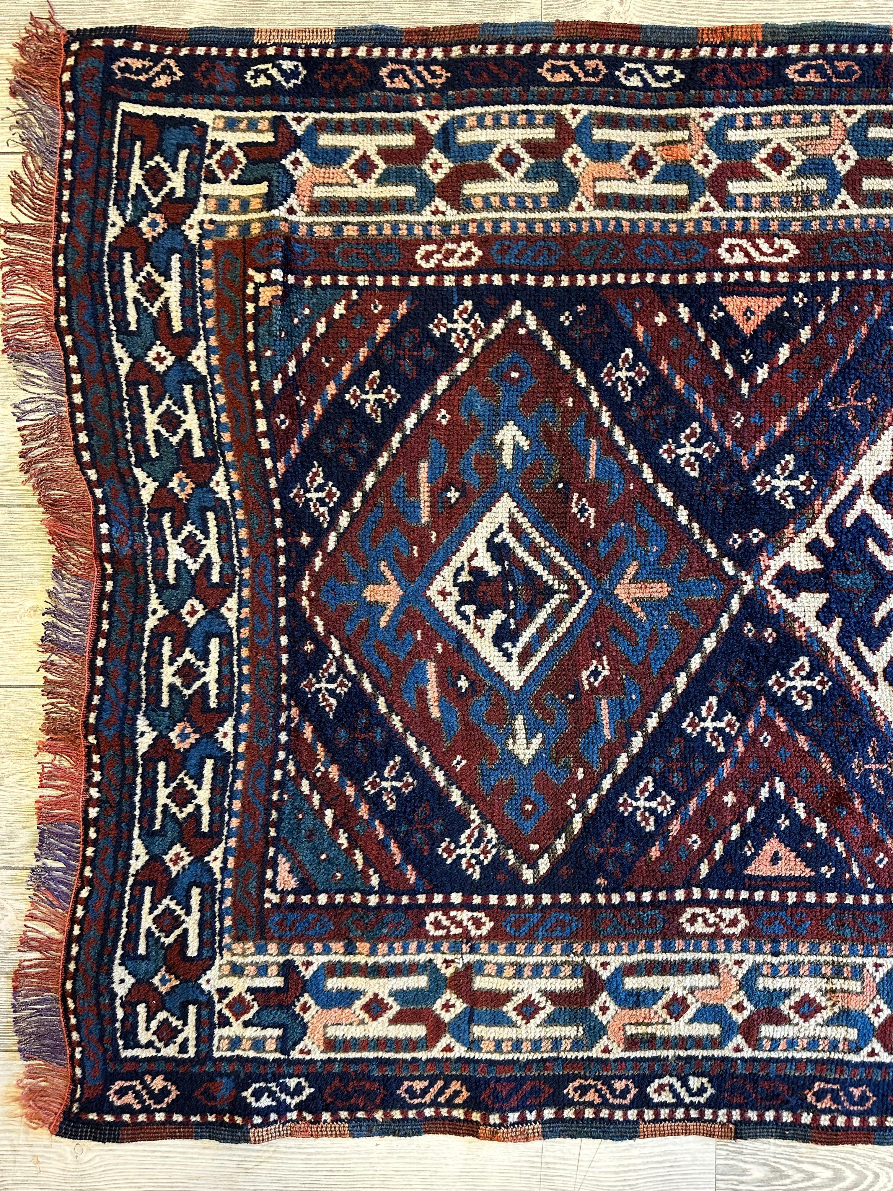 1920’s Antique Kurdish Rug 3’6” X 6’3” by Rugistan - product image 4 for Resin Society