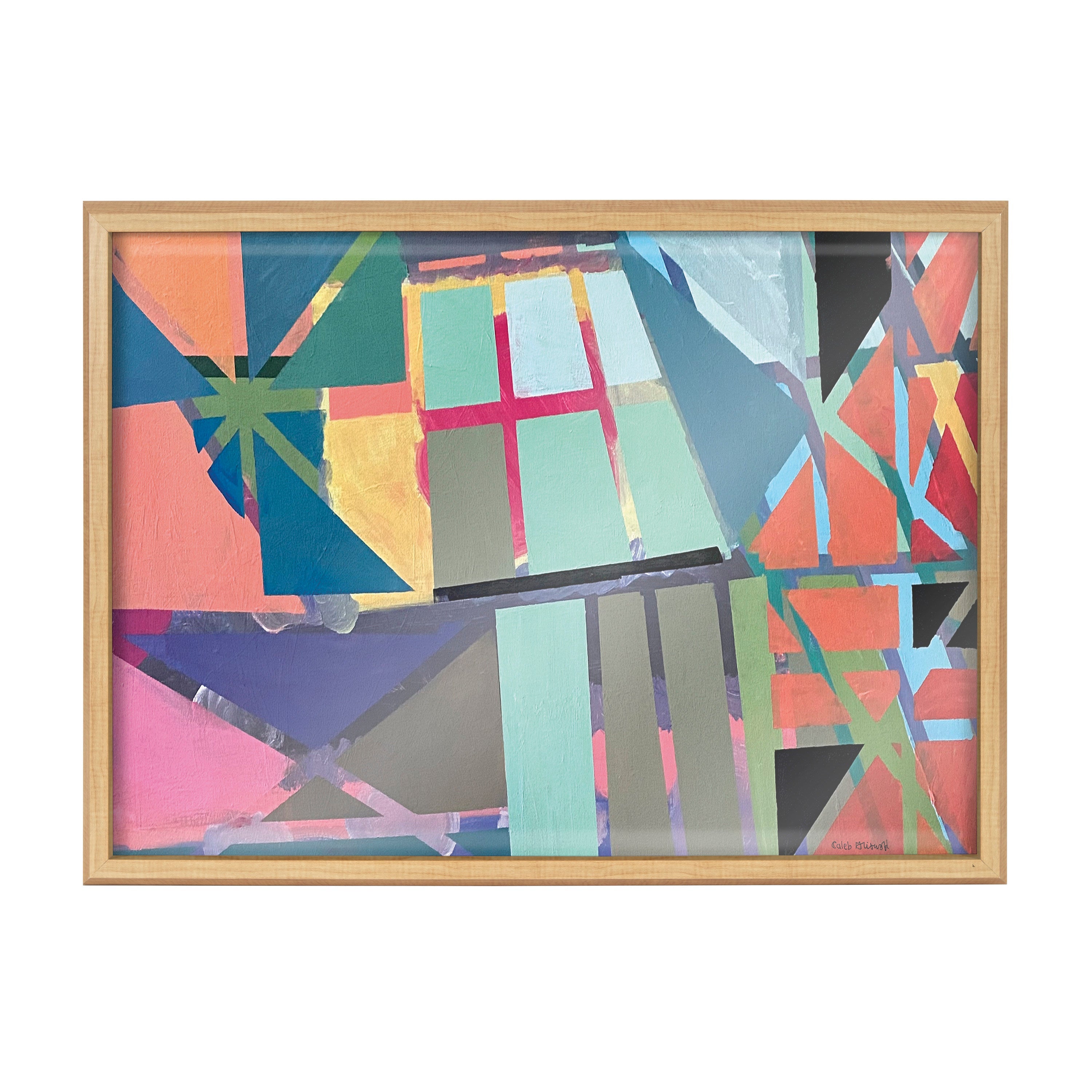Blake Scaffolding Framed Printed Glass by Caleb Griswold by kateandlaurel - product image 2 for Resin Society