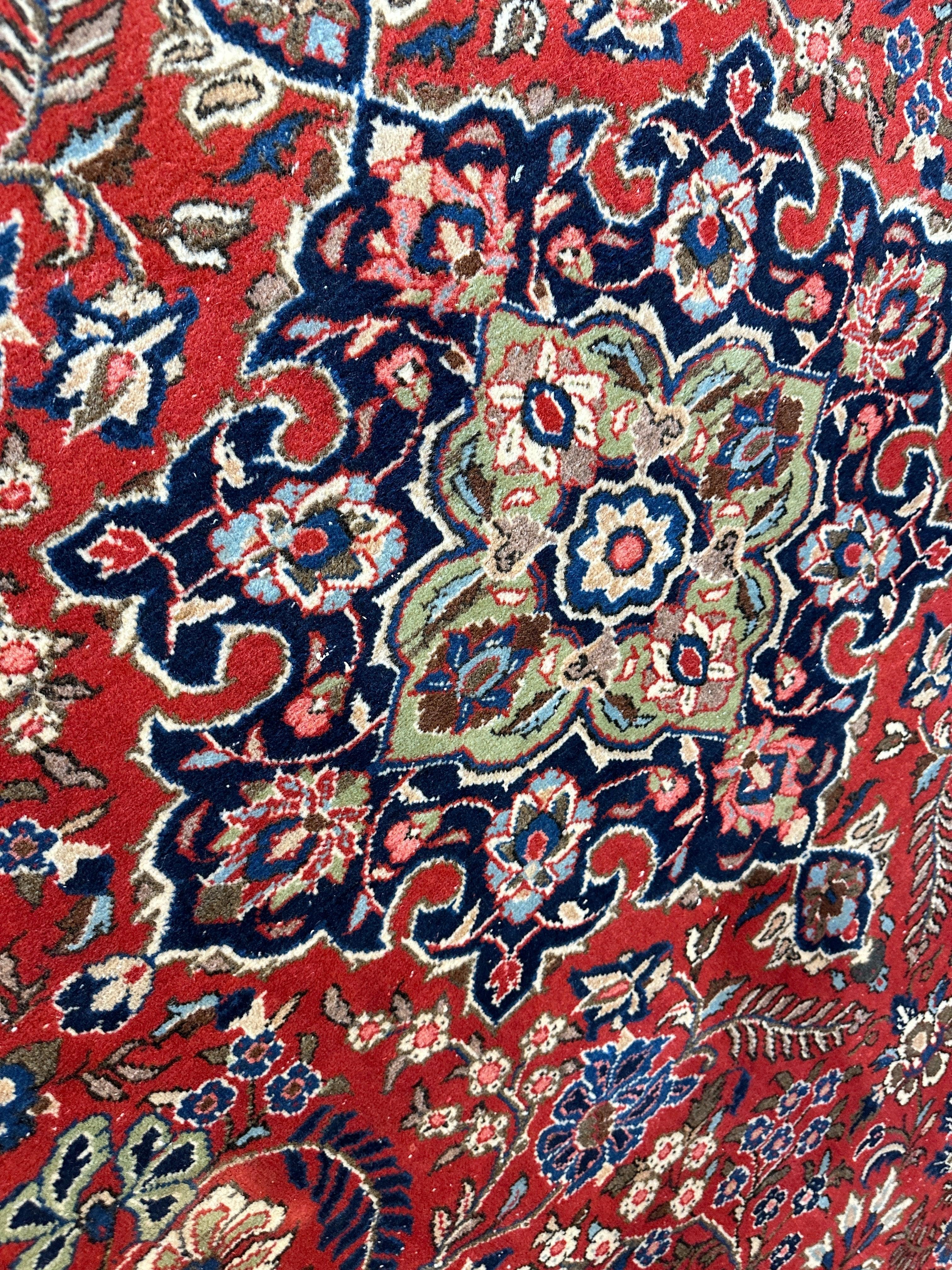 1940s Persian Yazd Area Rug 7’11” X 10’10″ by Rugistan - product image 7 for Resin Society