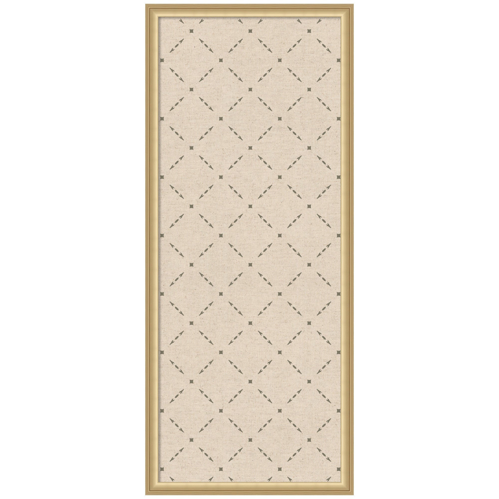 Pinboard Green Lattice Print