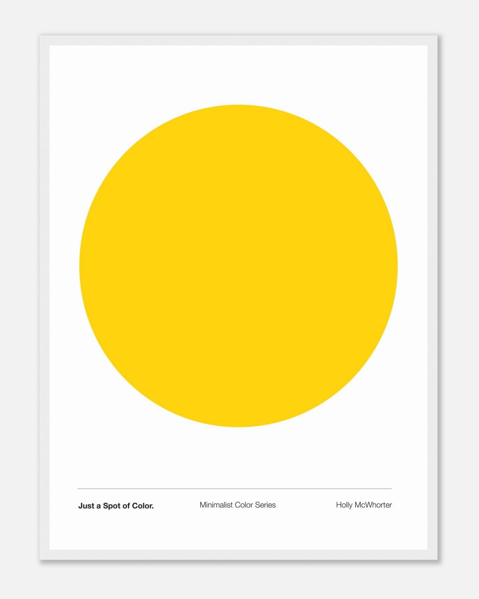 JUST A SPOT OF COLOR: SUN YELLOW Framed Art Print by Holly McWhorter by Holly McWhorter Art: Paintings and Art Prints - product image 2 for Resin Society