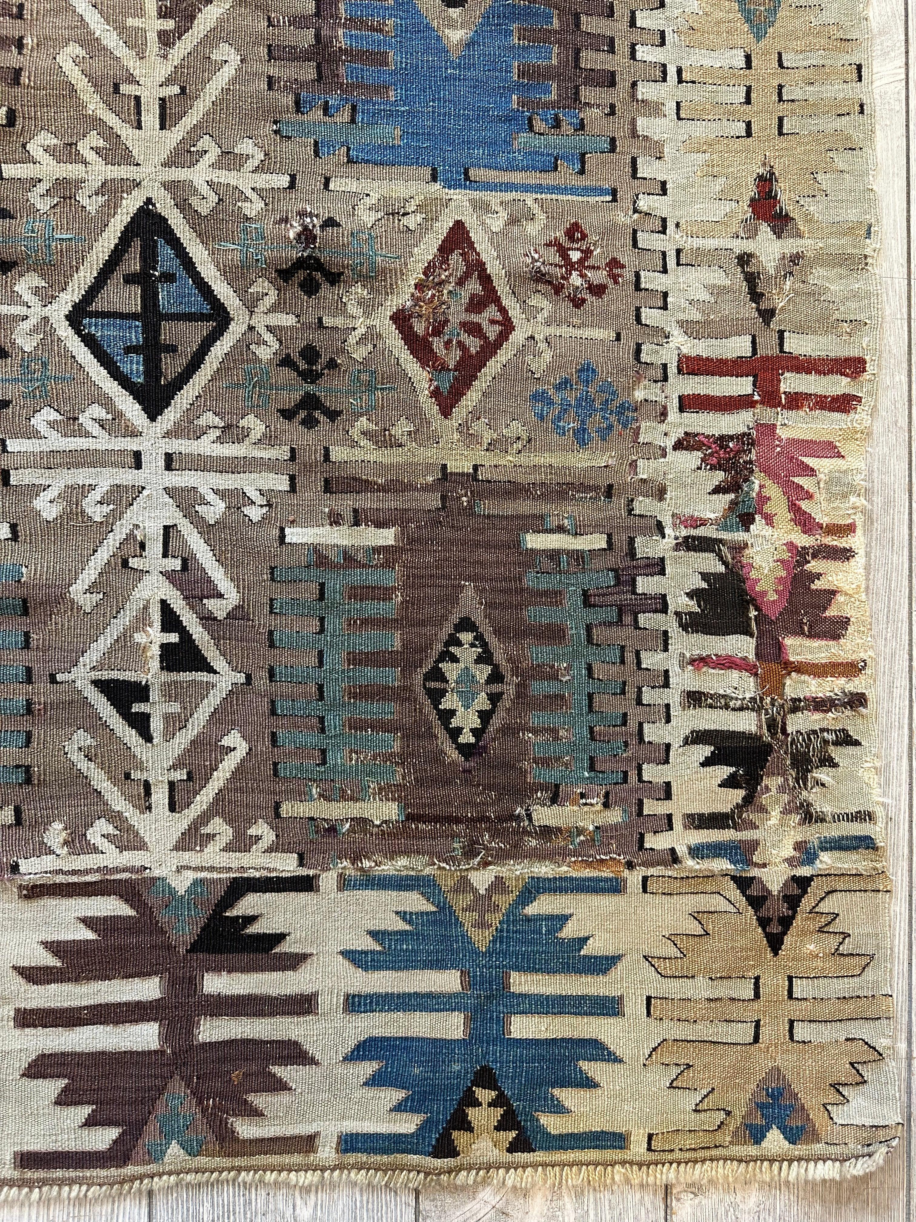 Reyhanli Anatolian 19th C Antique One Of A Kind Kilim Rug 5’ x 8’3” by Rugistan - product image 3 for Resin Society