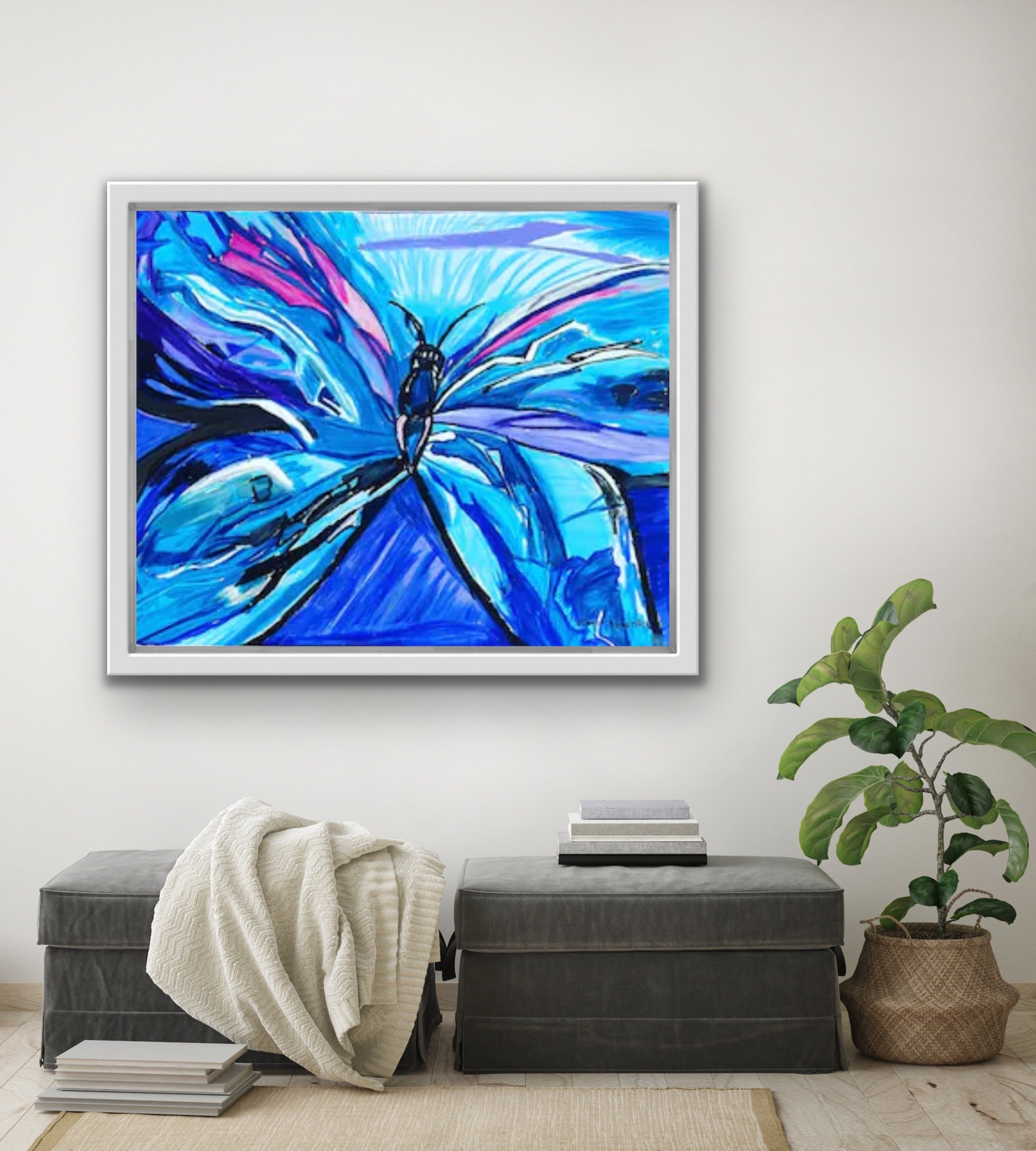 Purple Butterfly 🦋- Art Prints detail image - Resin Society