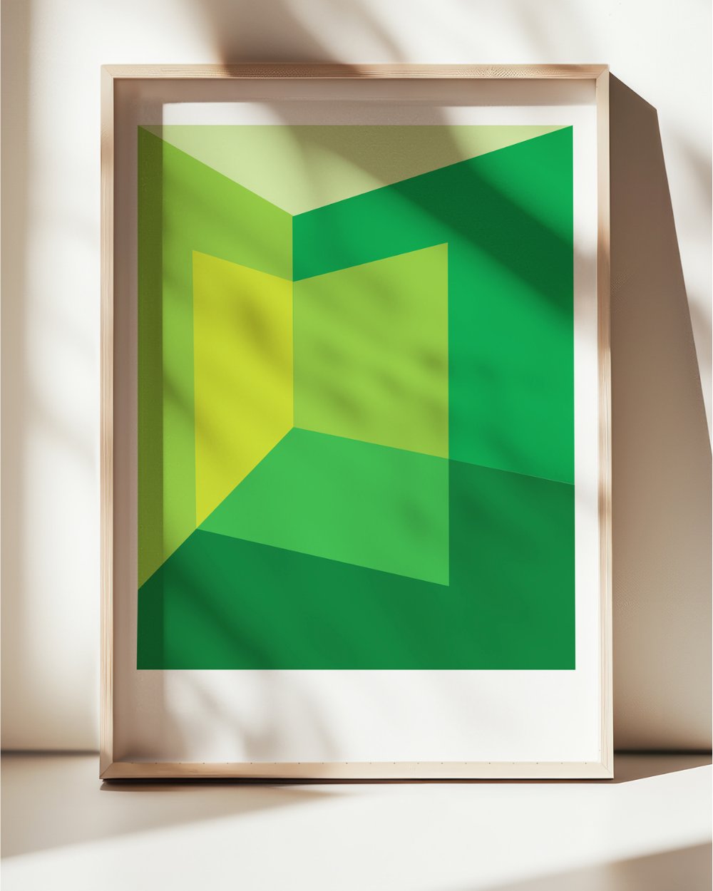LIGHT CORNER: GREEN Framed Art Print by Holly McWhorter by Holly McWhorter Art: Paintings and Art Prints - product image 2 for Resin Society