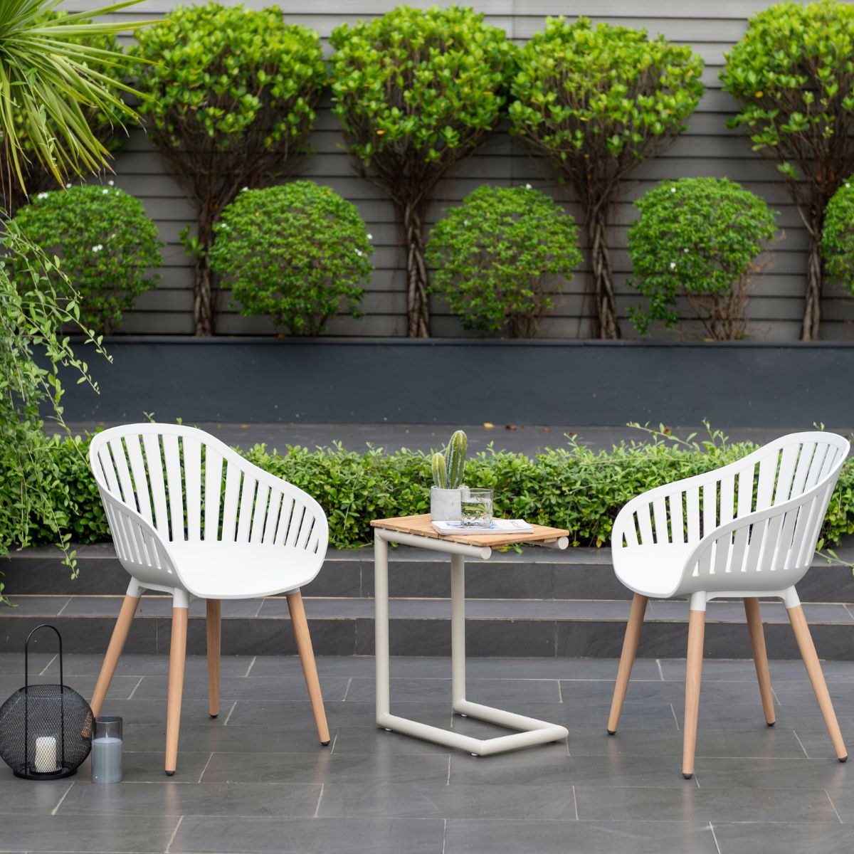 Portals Light C-shape Chair Set by LifestyleGarden US - main product image for Resin Society
