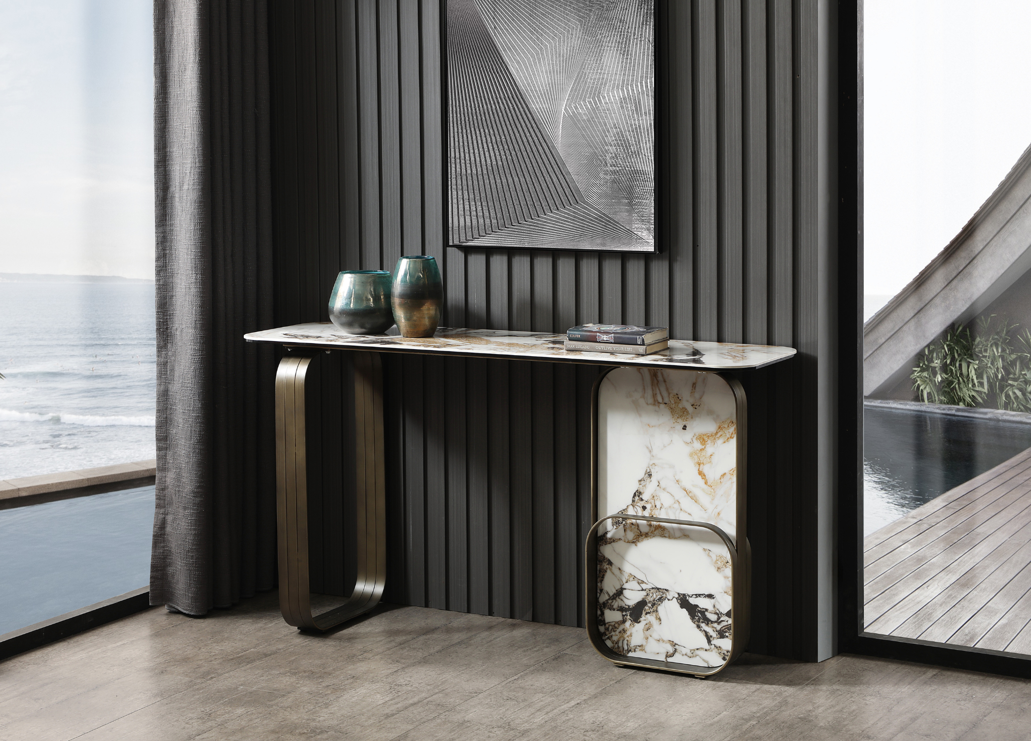 Kora Console detail image - Resin Society