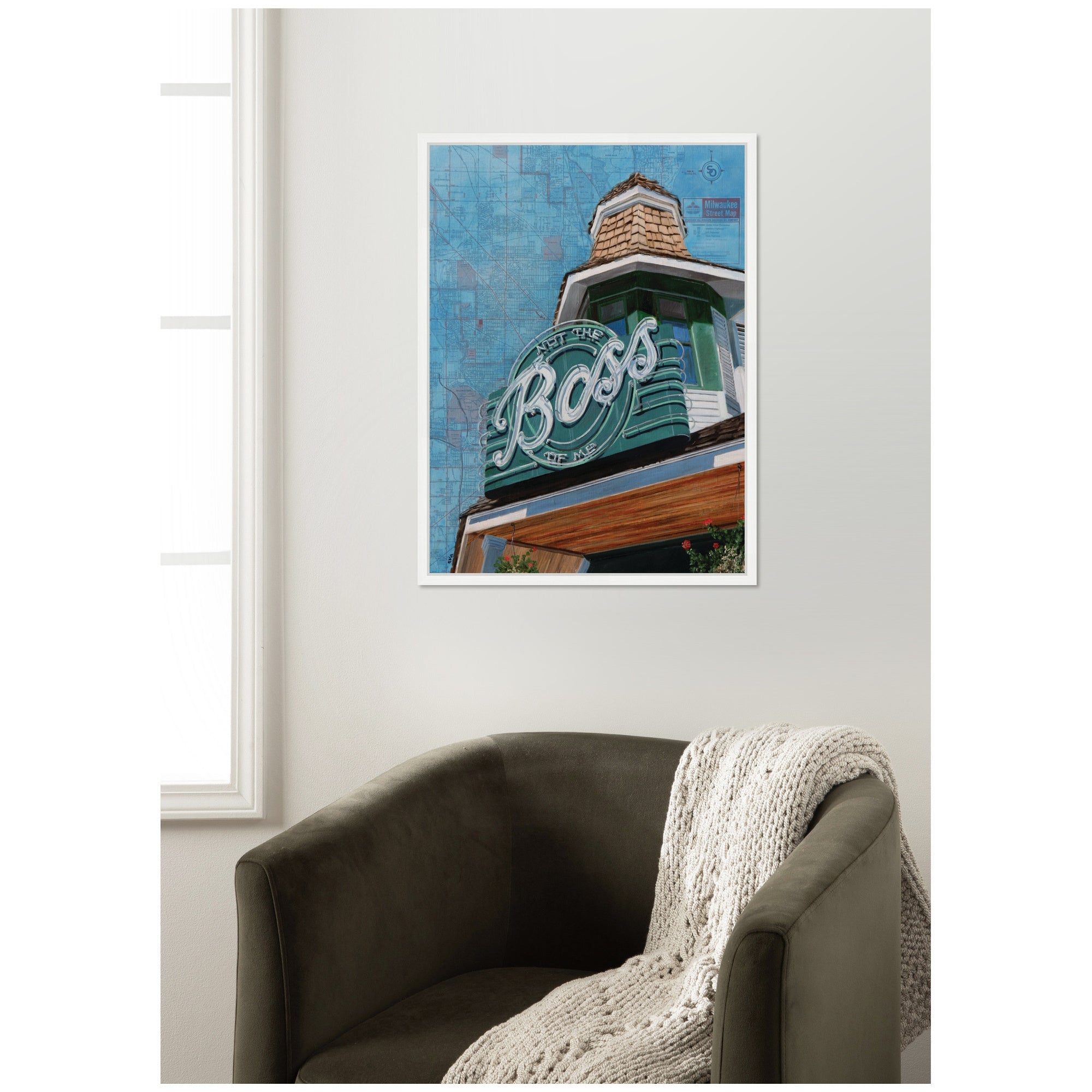 The Boss by Krista V.
Allenstein Framed Canvas Wall Art Print