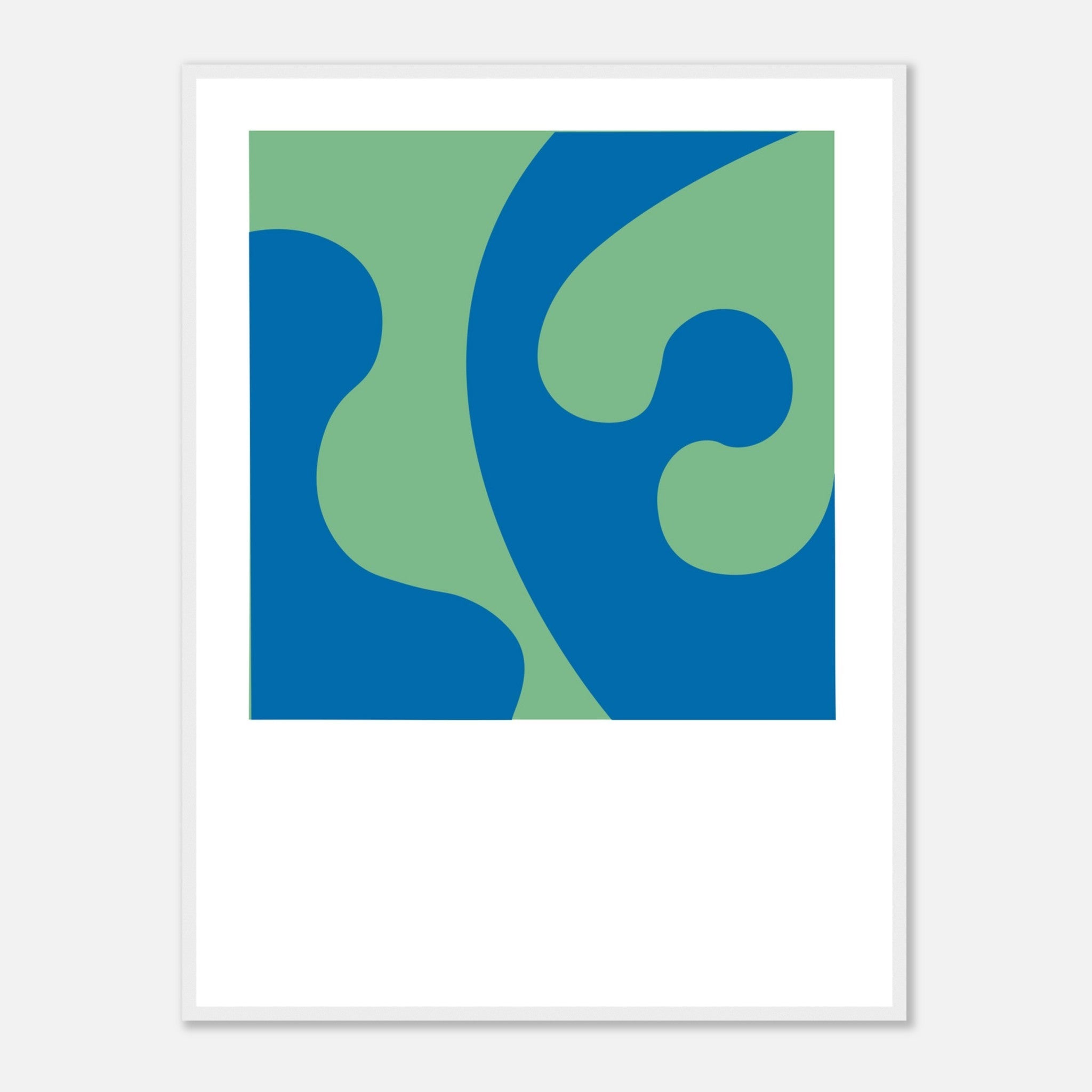 BLUE-GREEN COLOR STUDY Framed Art Print by Holly McWhorter by Holly McWhorter Art: Paintings and Art Prints - product image 3 for Resin Society