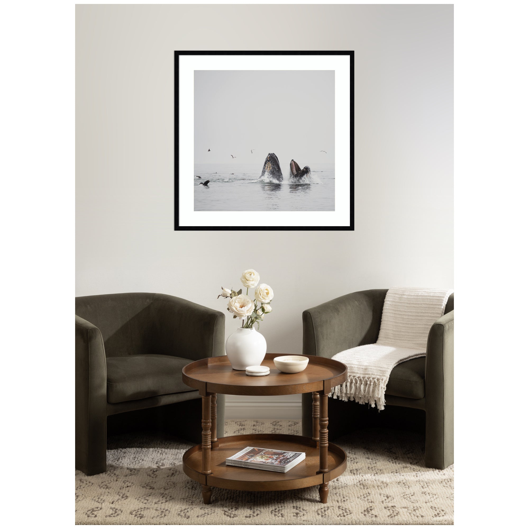 Humpback Whales No.
2 by Laura Evans Framed Wall Art Print