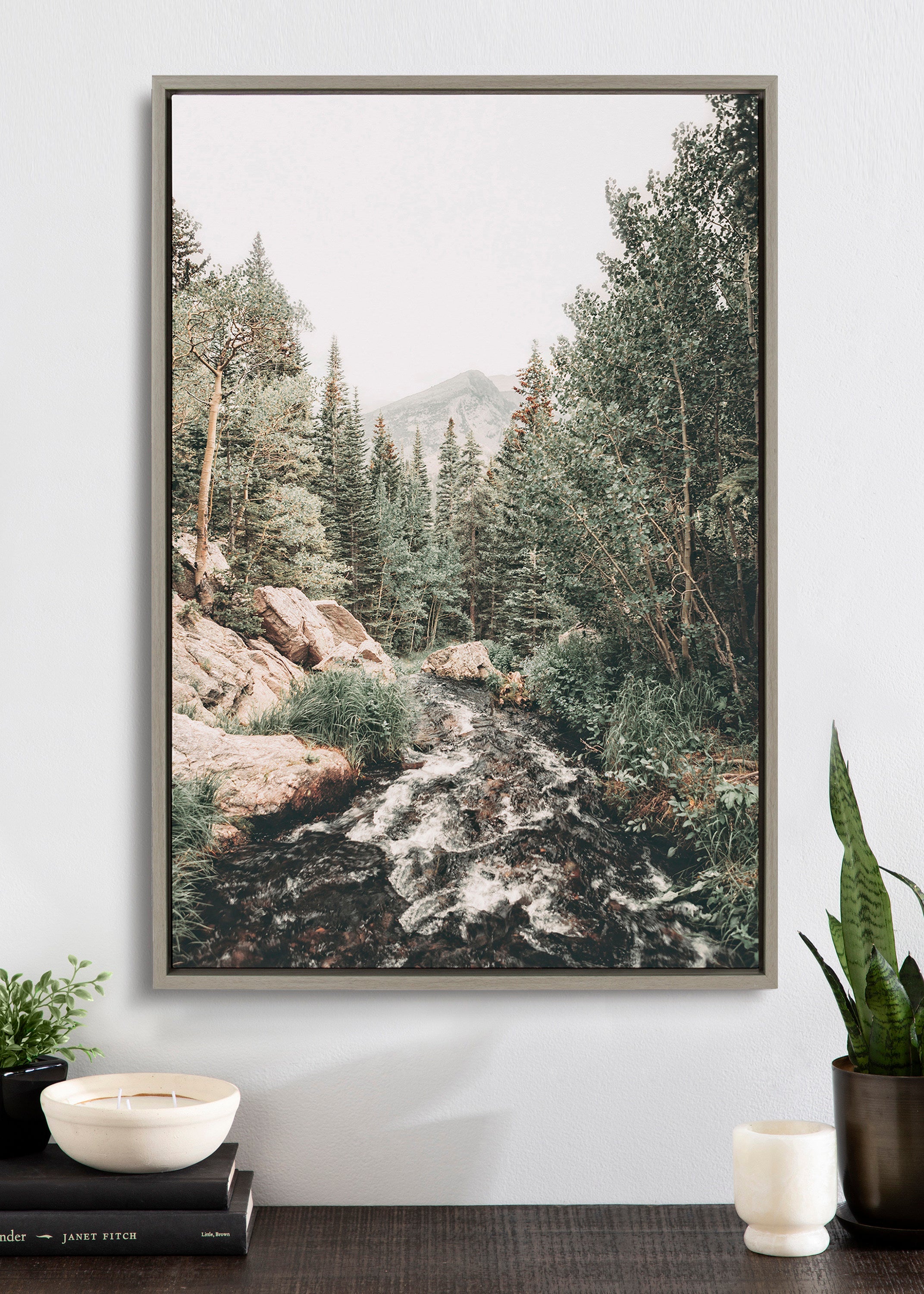 Sylvie Meet Me Here Framed Canvas by kateandlaurel - product image 11 for Resin Society