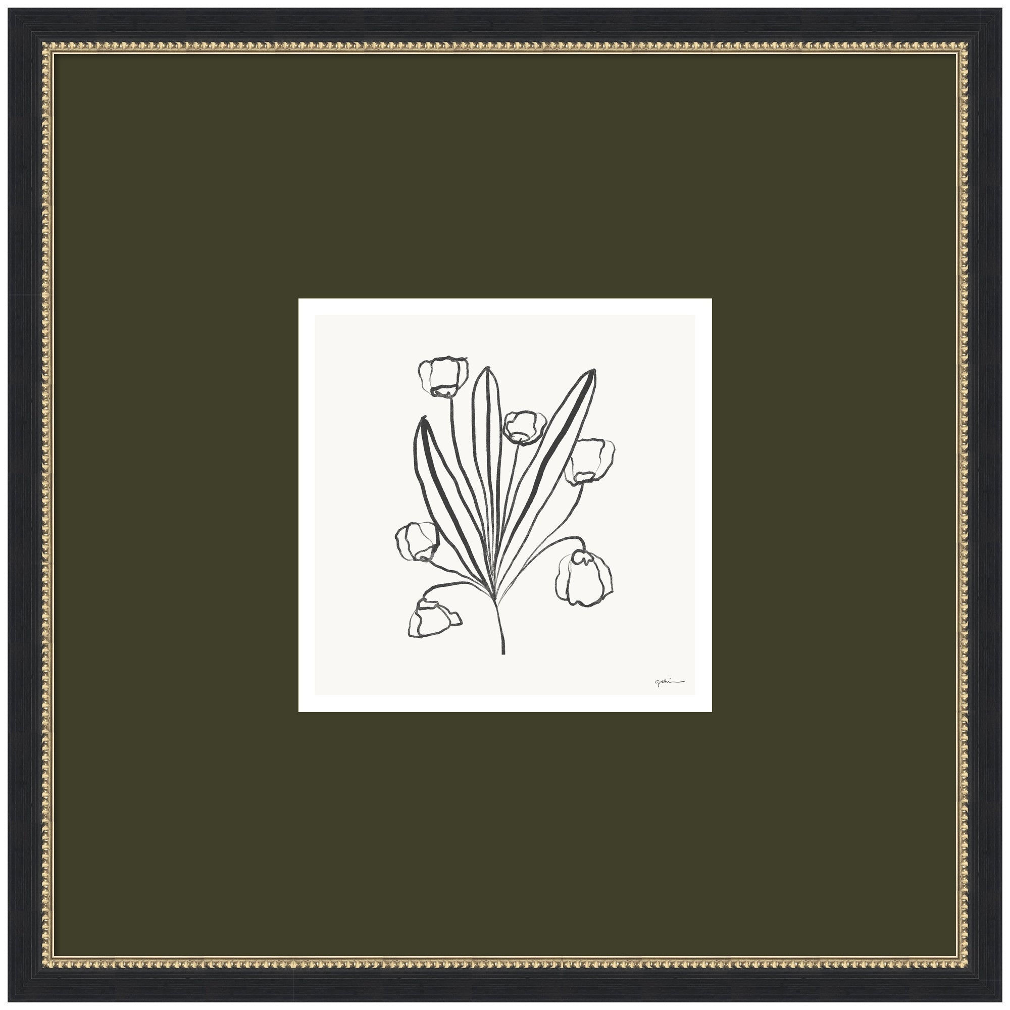 Floral Bouquet by Gabrielly Guedes Framed Wall Art Print