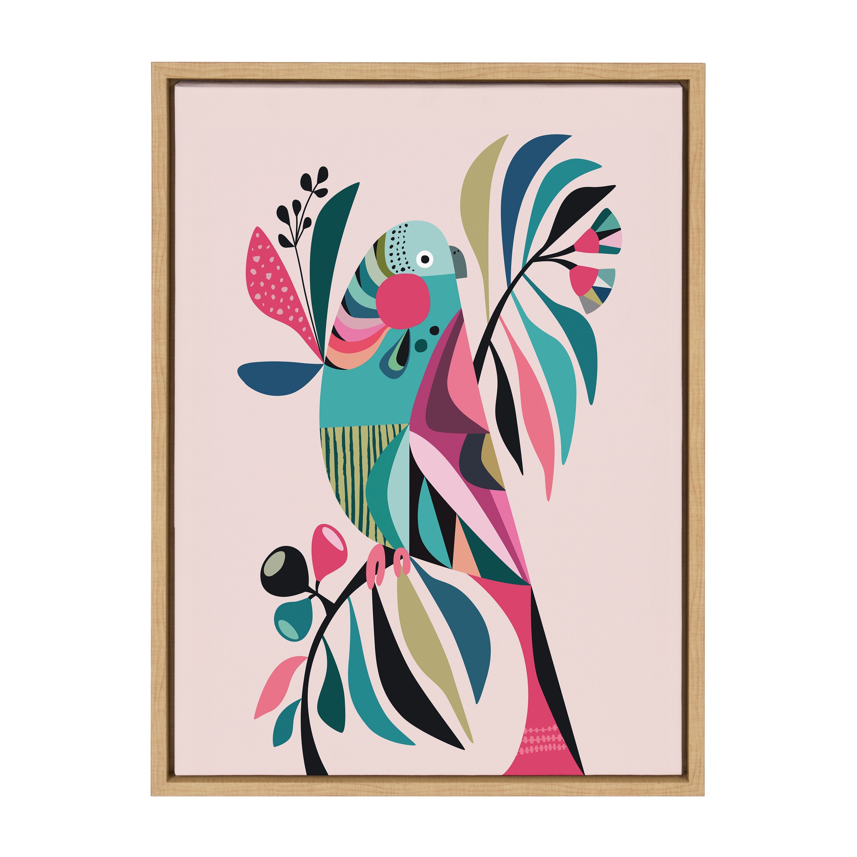 Sylvie Parakeet Framed Canvas by kateandlaurel - product image 12 for Resin Society