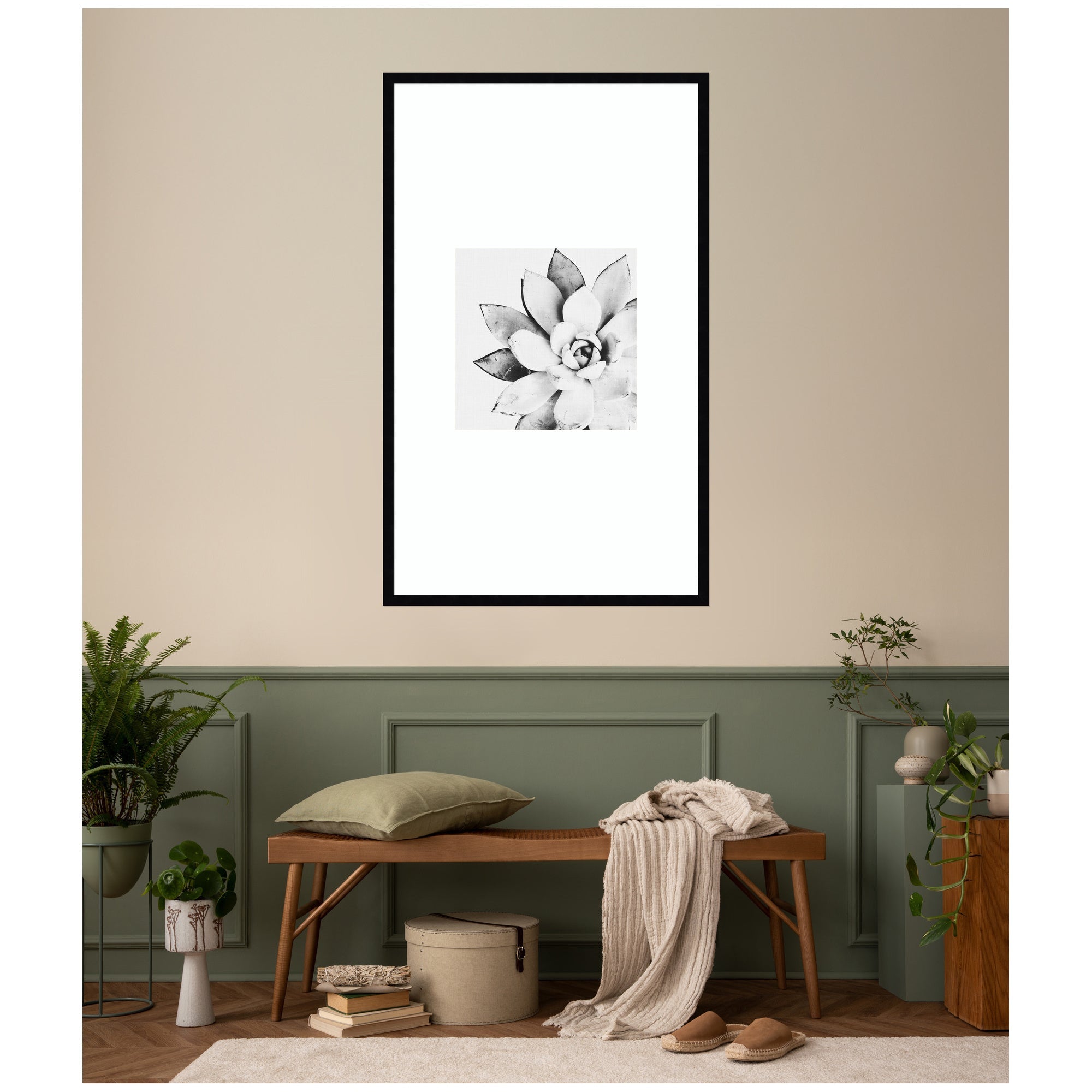 Modern Succulent by Tai Prints Framed Wall Art Print