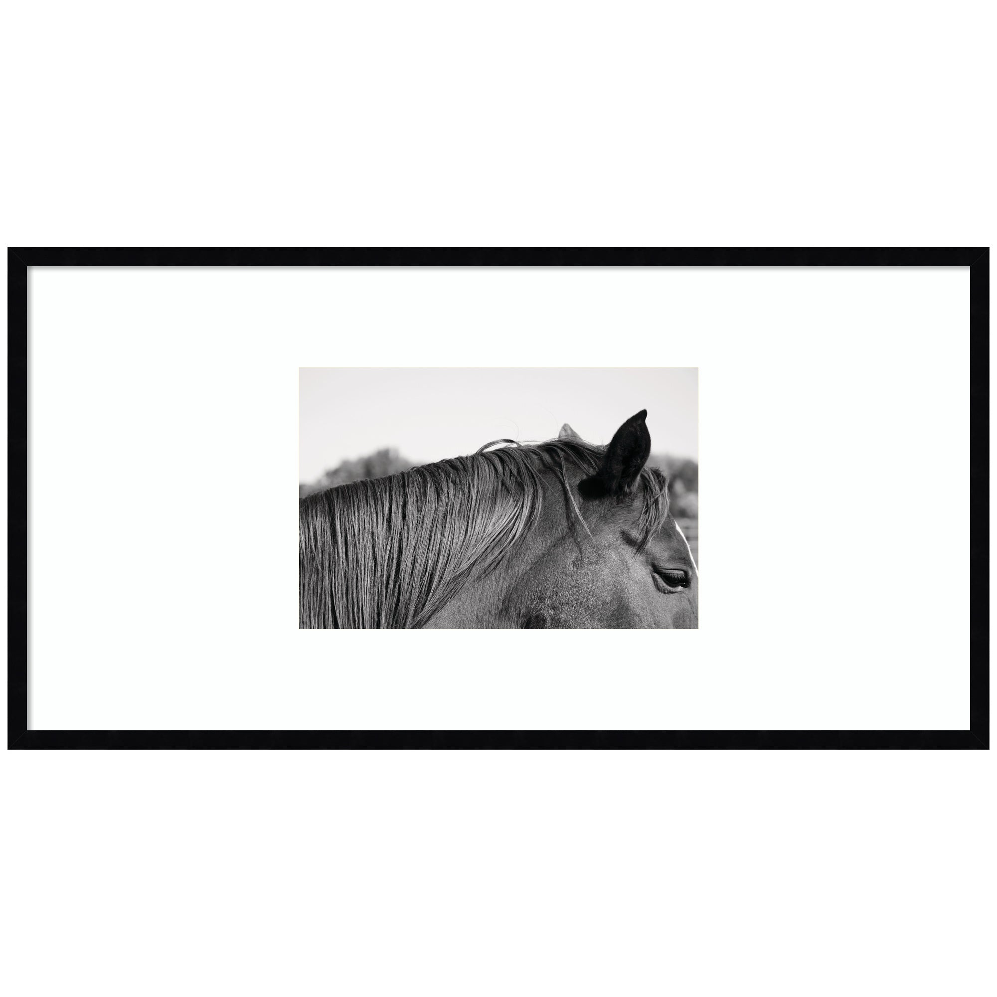 Auburn by Alicia Bock Framed Wall Art Print showing a gallery wall setting with warm toned artwork and a hardwood floor
