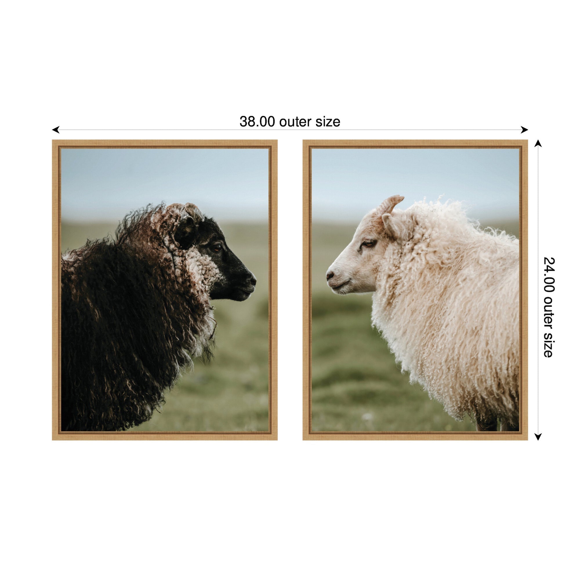 Sylvie Sheeply in Love Framed Canvas Art Set by Michael Schauer